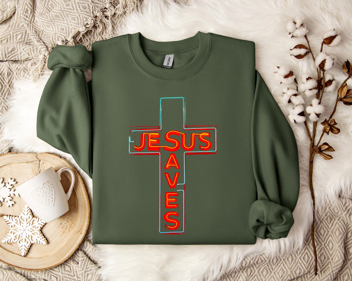 Jesus Saves Sweatshirt