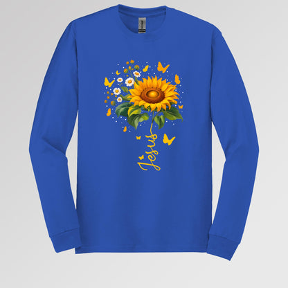 Jesus Sunflower And Butterflies