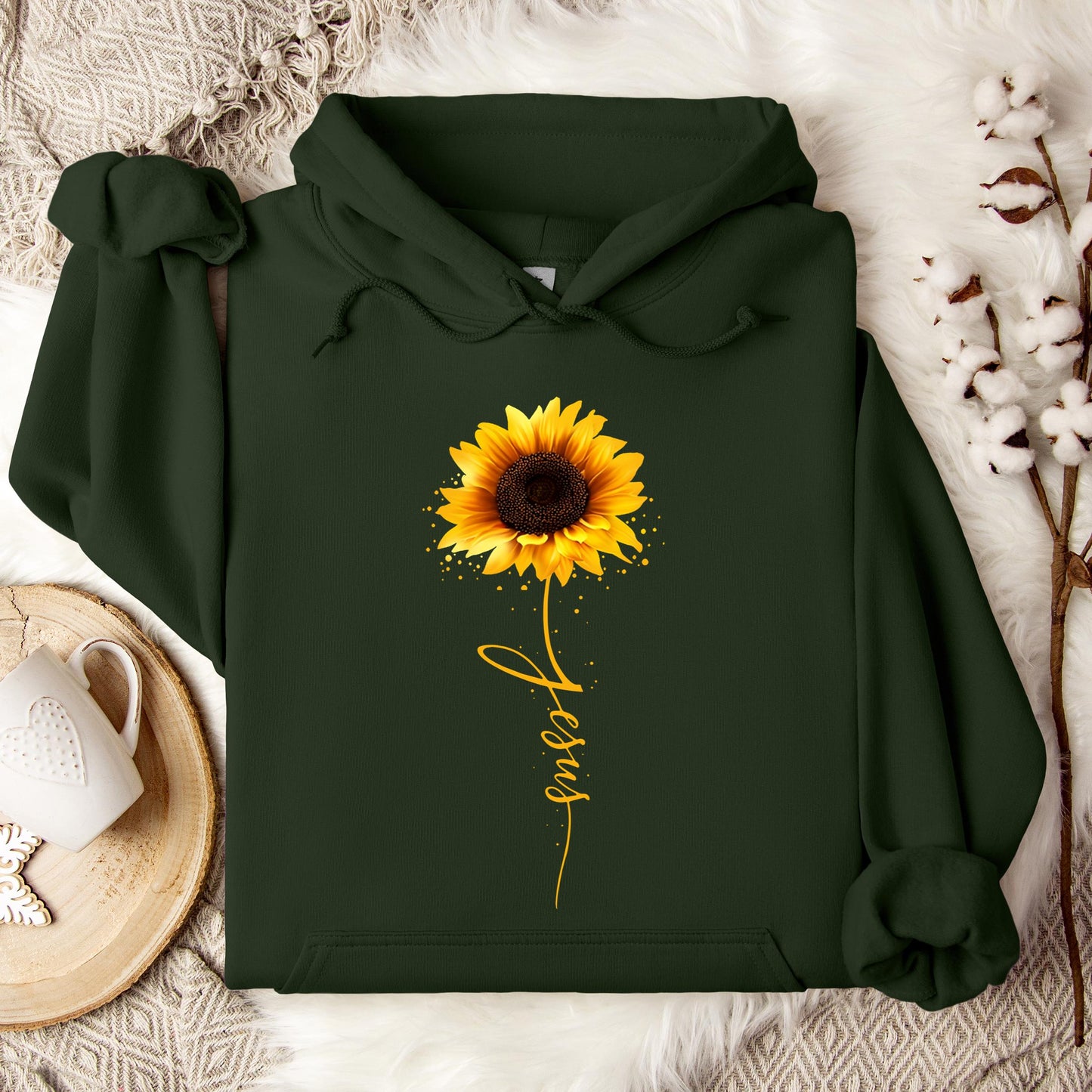 Jesus Sunflower Hoodie