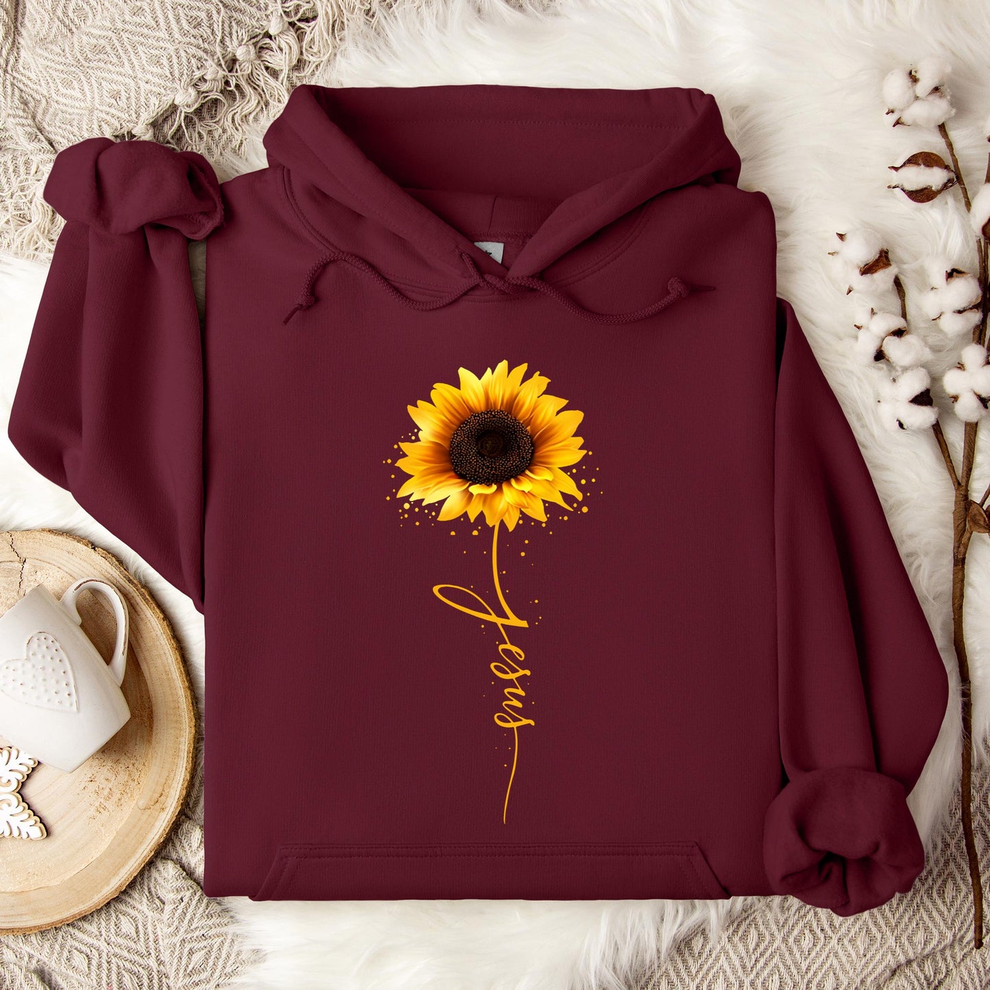 Jesus Sunflower Hoodie