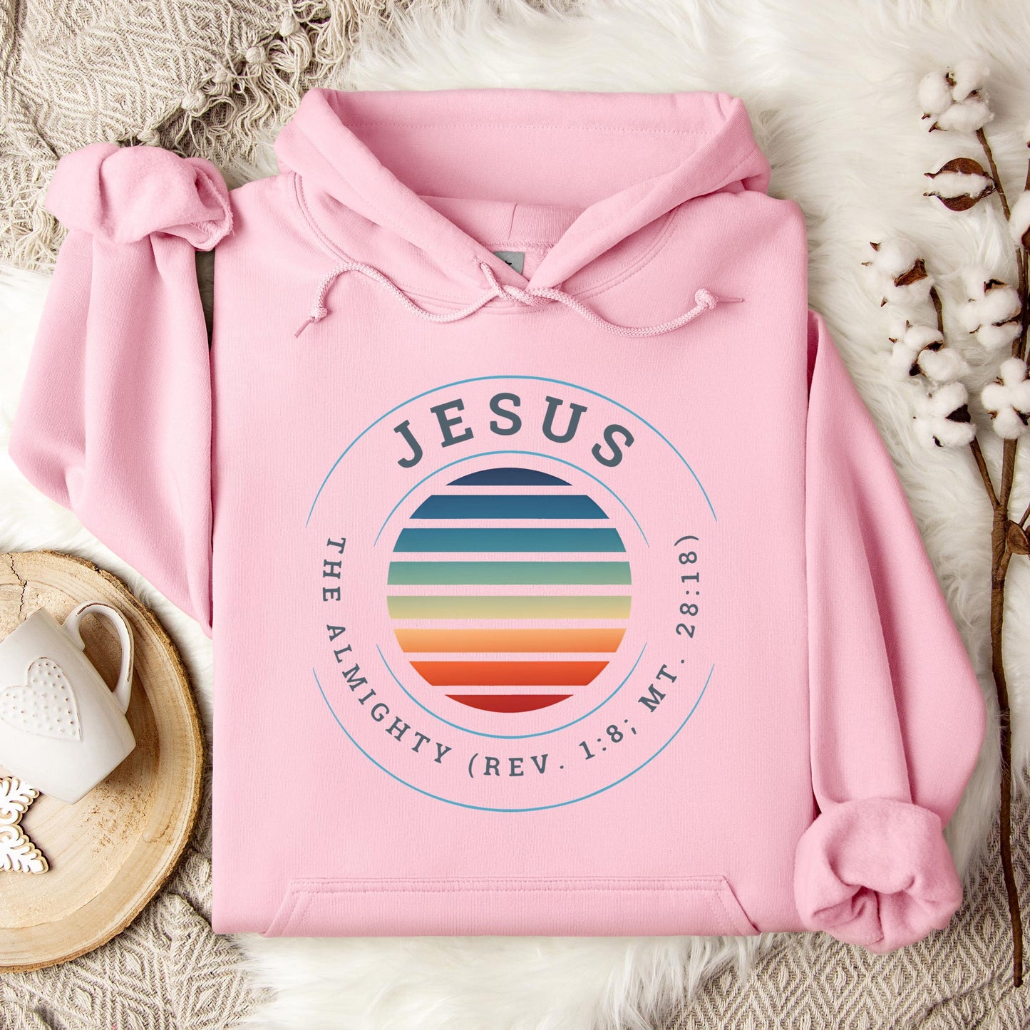 Jesus The Almighty REV 1.8 MT 28.18 Hoodie