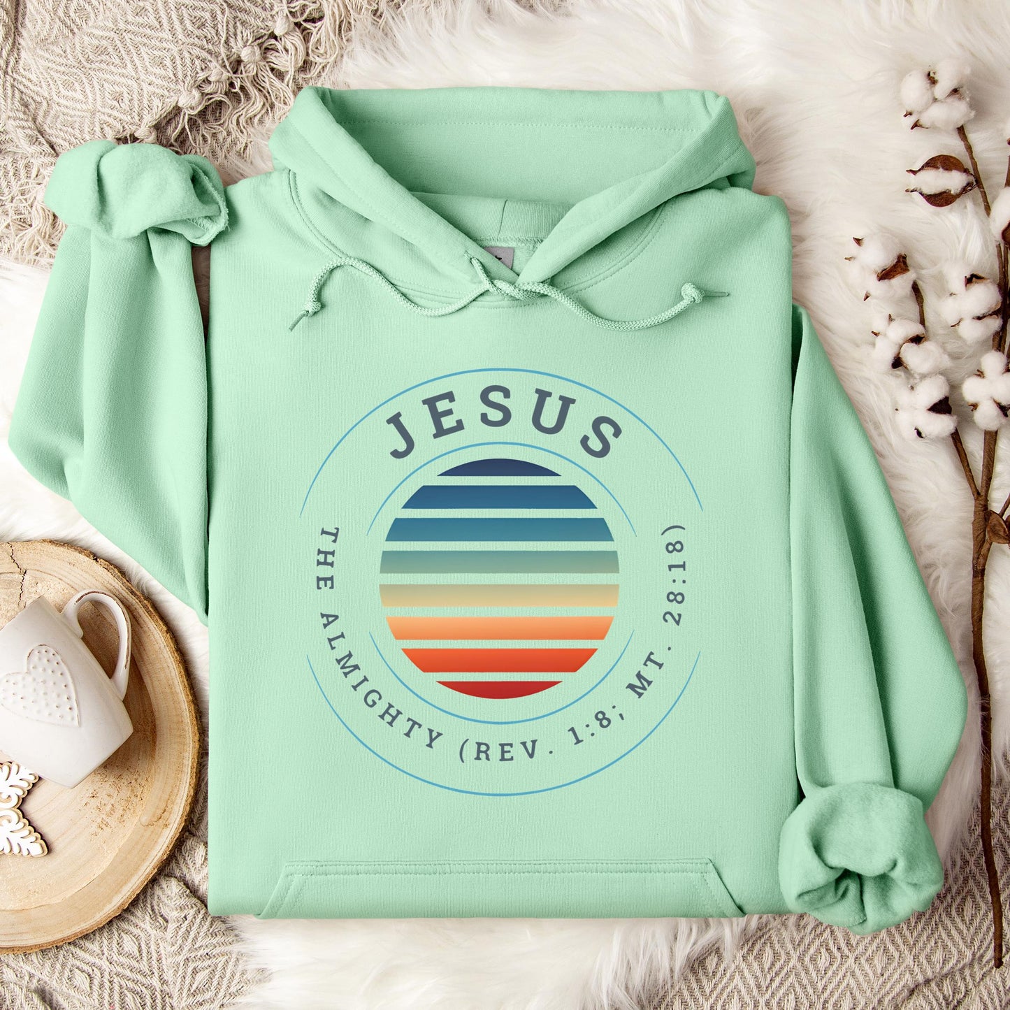 Jesus The Almighty REV 1.8 MT 28.18 Hoodie