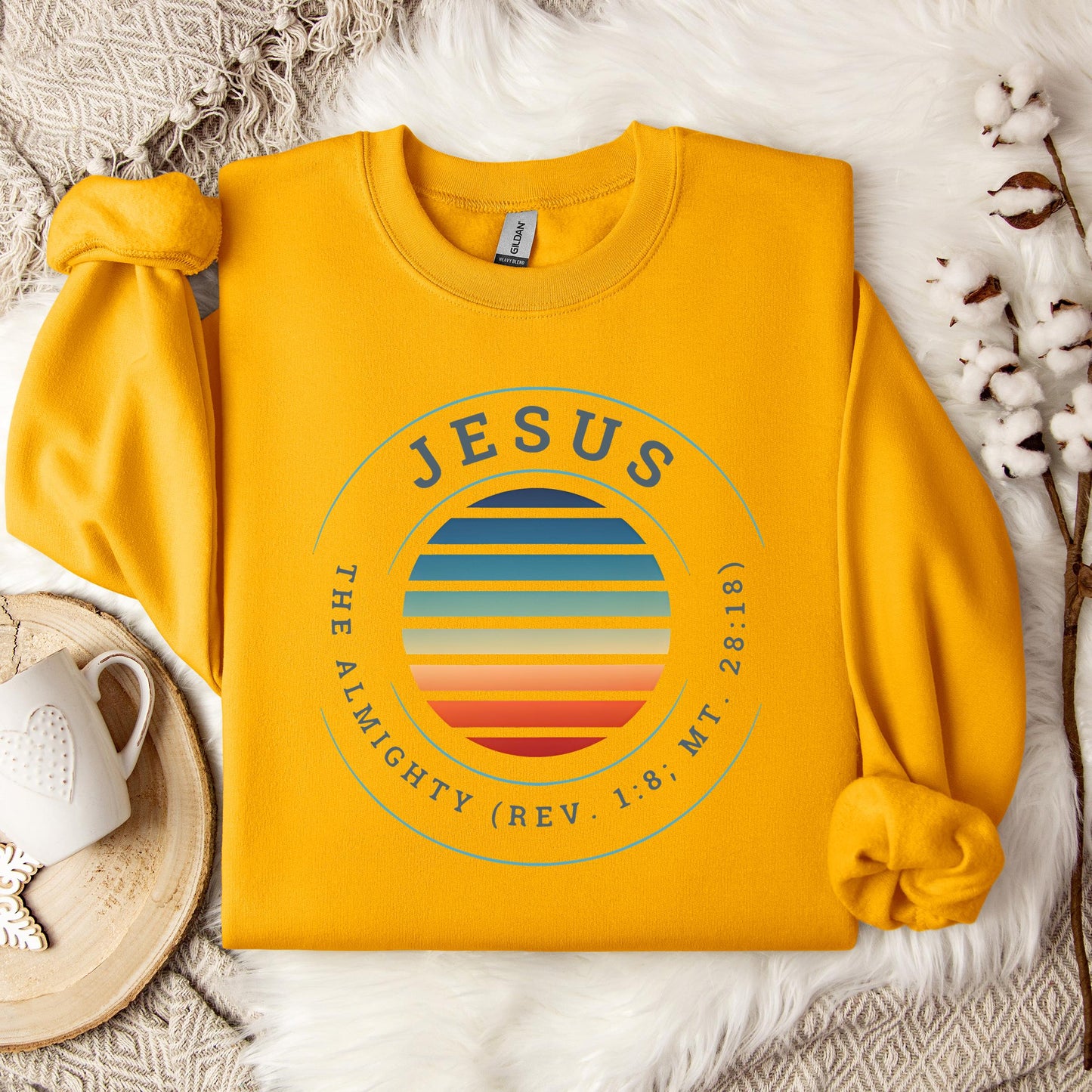 Jesus The Almighty REV 1.8 MT 28.18 Sweatshirt