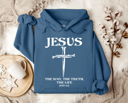 Jesus The Way The Truth The Life John 146 2 Hoodie