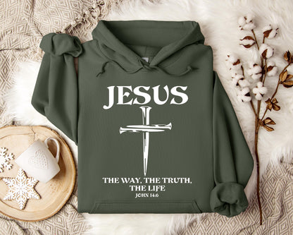 Jesus The Way The Truth The Life John 146 2 Hoodie