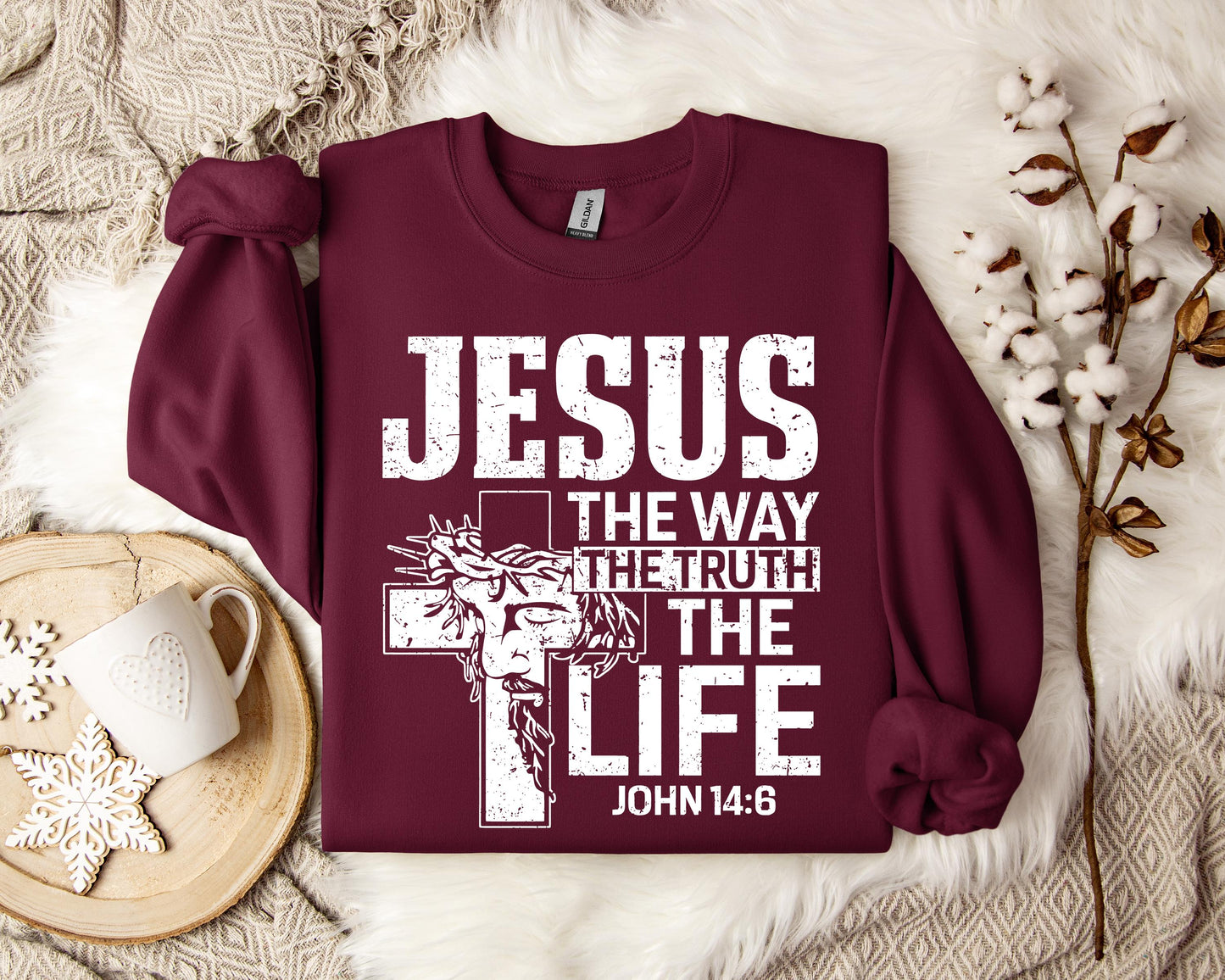 Jesus The Way The Truth The Life John 146 Sweatshirt