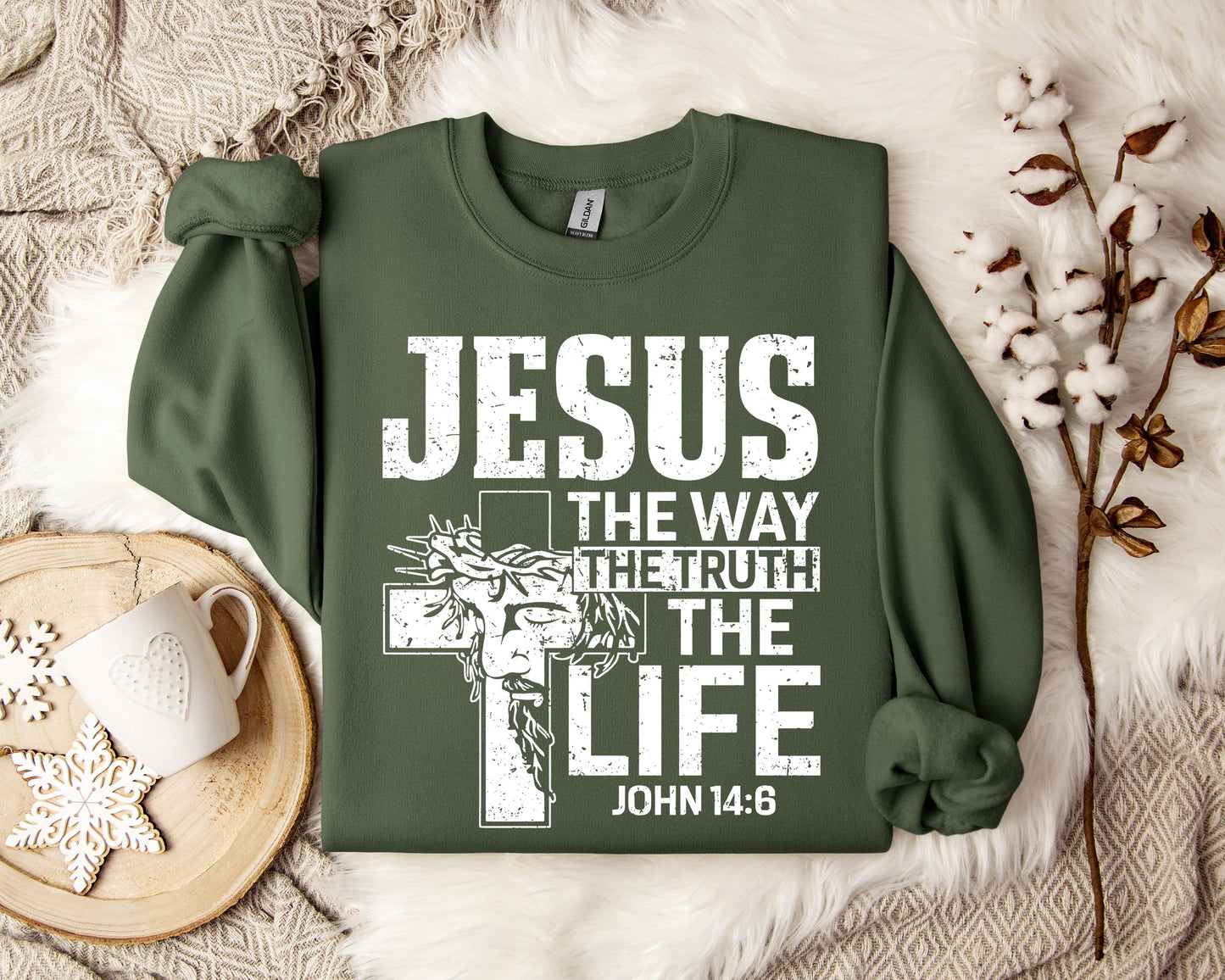 Jesus The Way The Truth The Life John 146 Sweatshirt