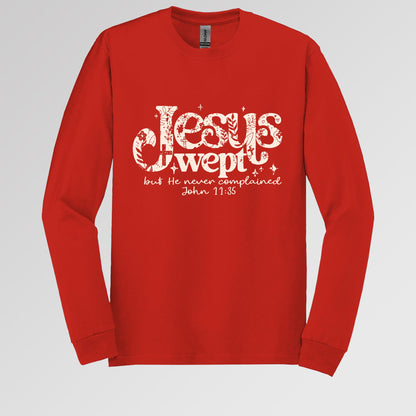 Jesus Wept But He Never Complained John 11.35