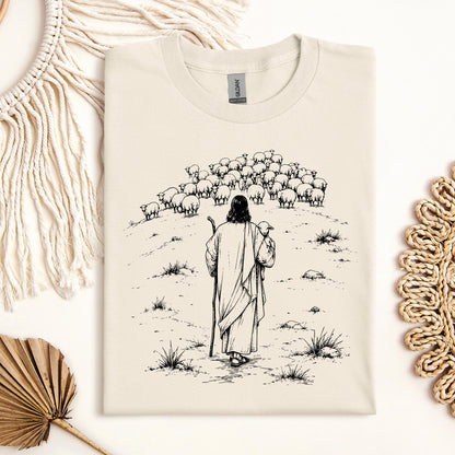 Jesus and Sheep 01