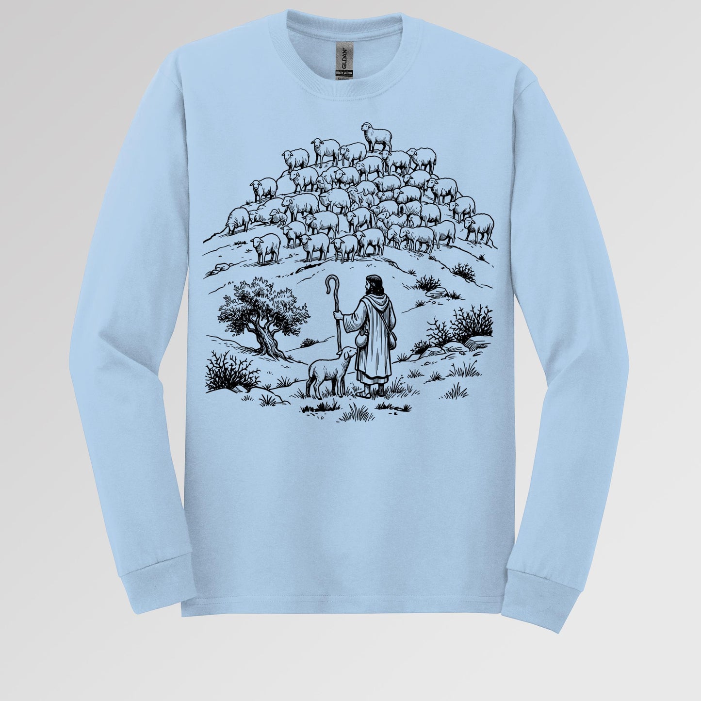 Jesus and Sheep 02