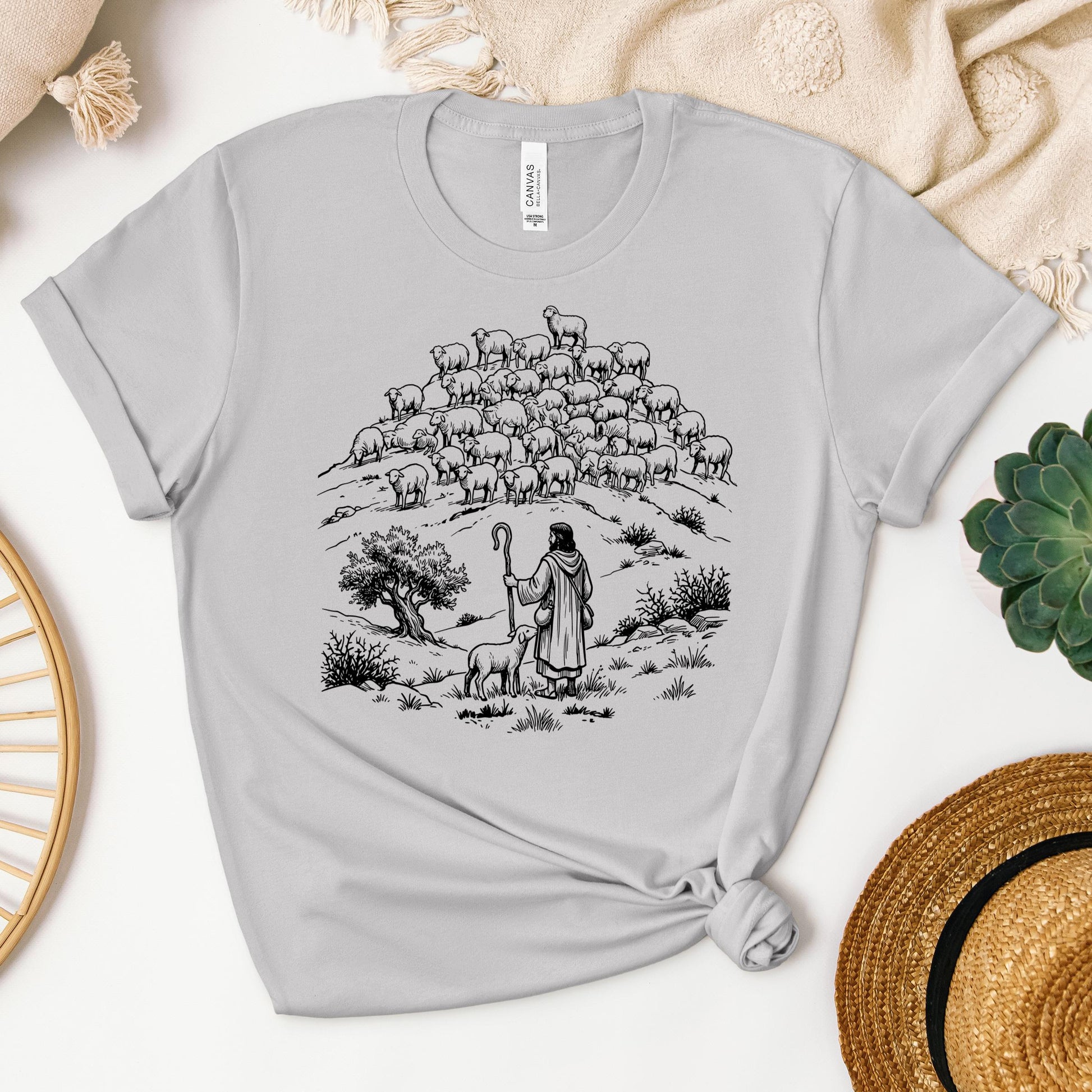 Jesus and Sheep 02