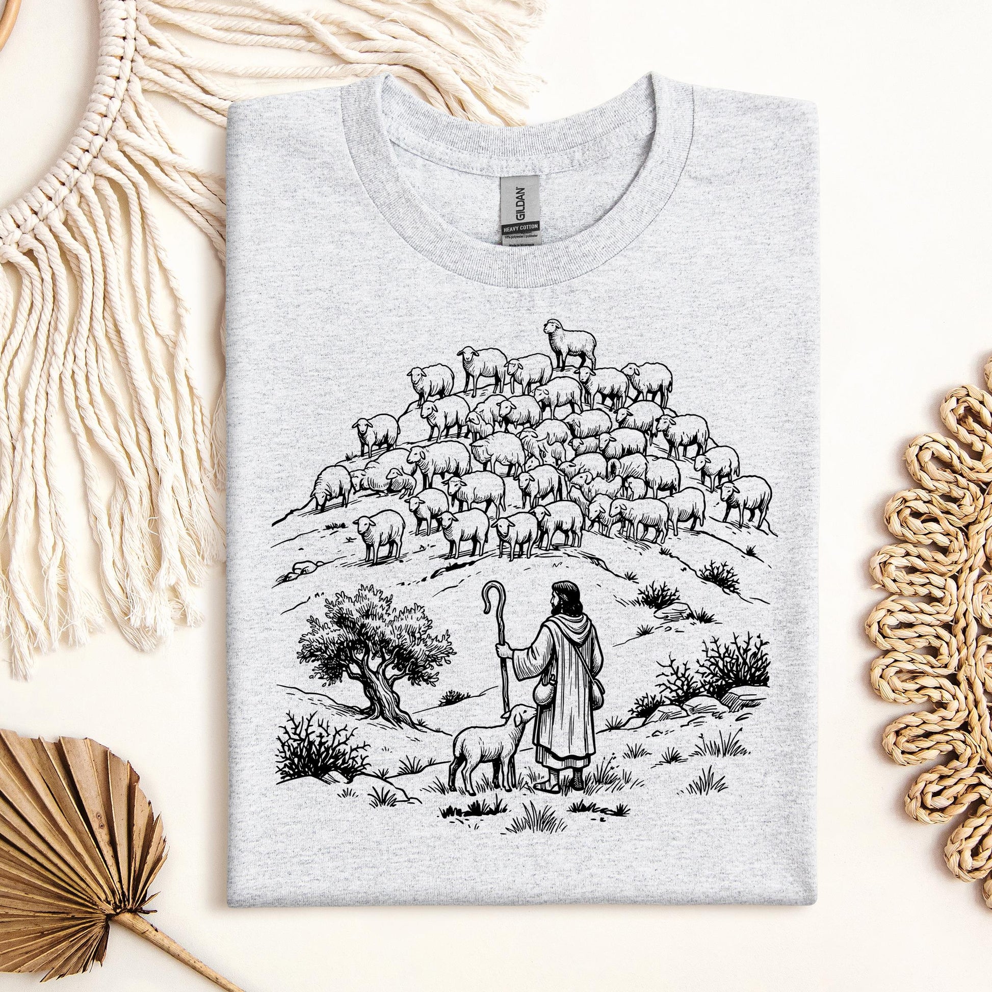 Jesus and Sheep 02