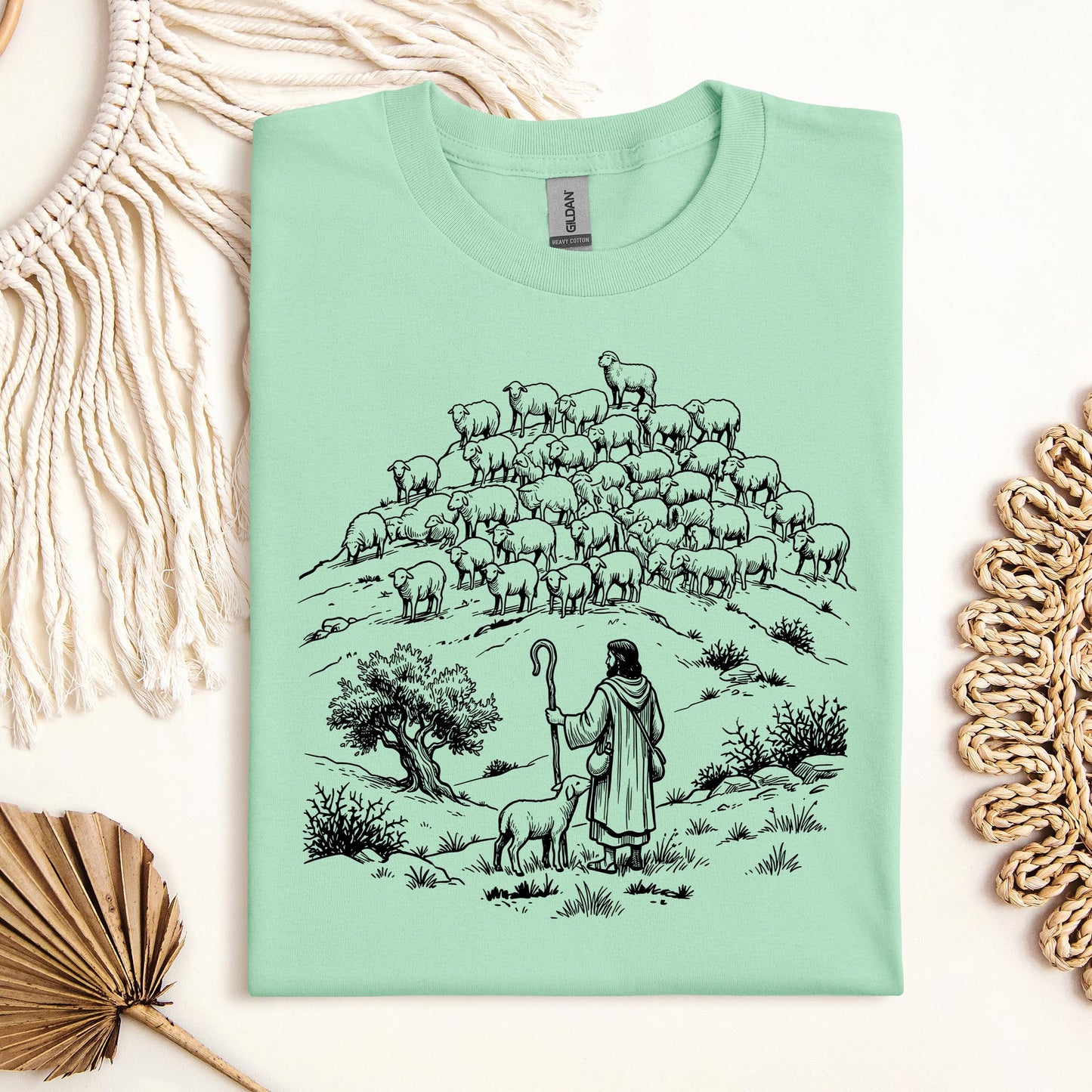 Jesus and Sheep 02