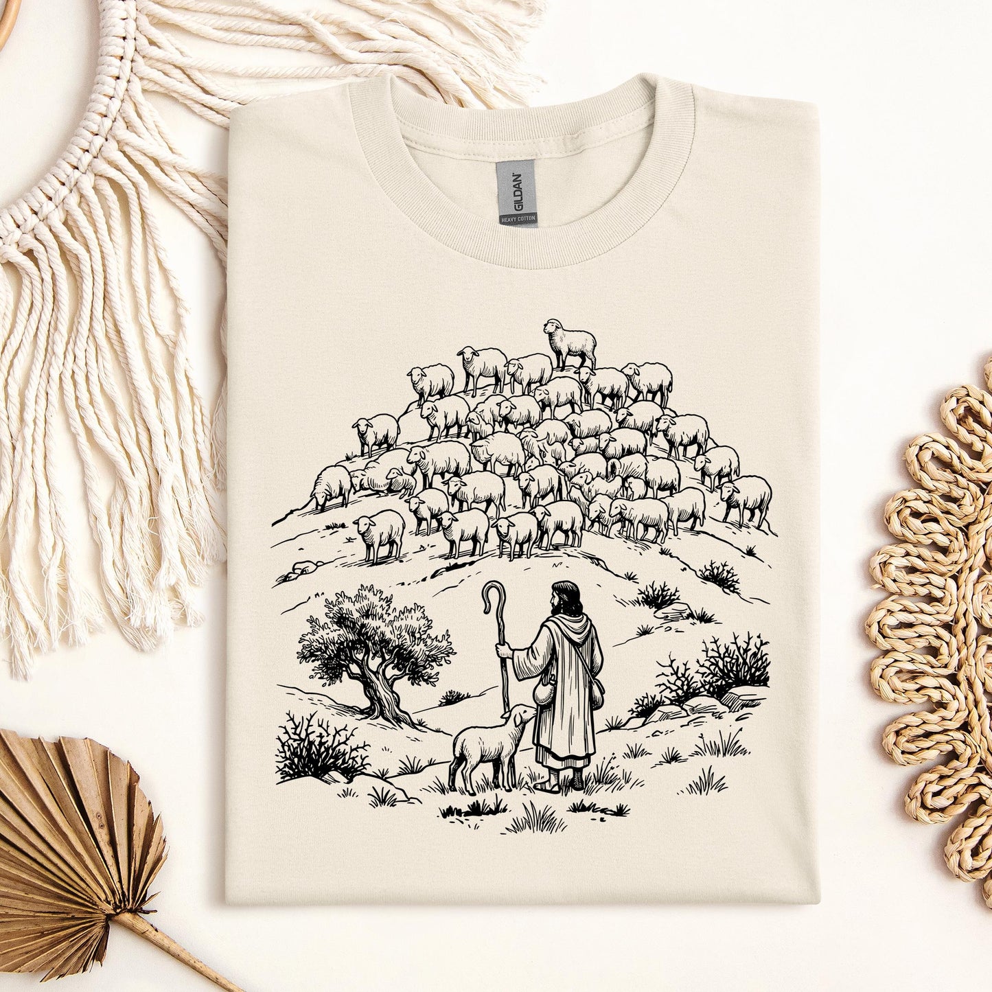 Jesus and Sheep 02