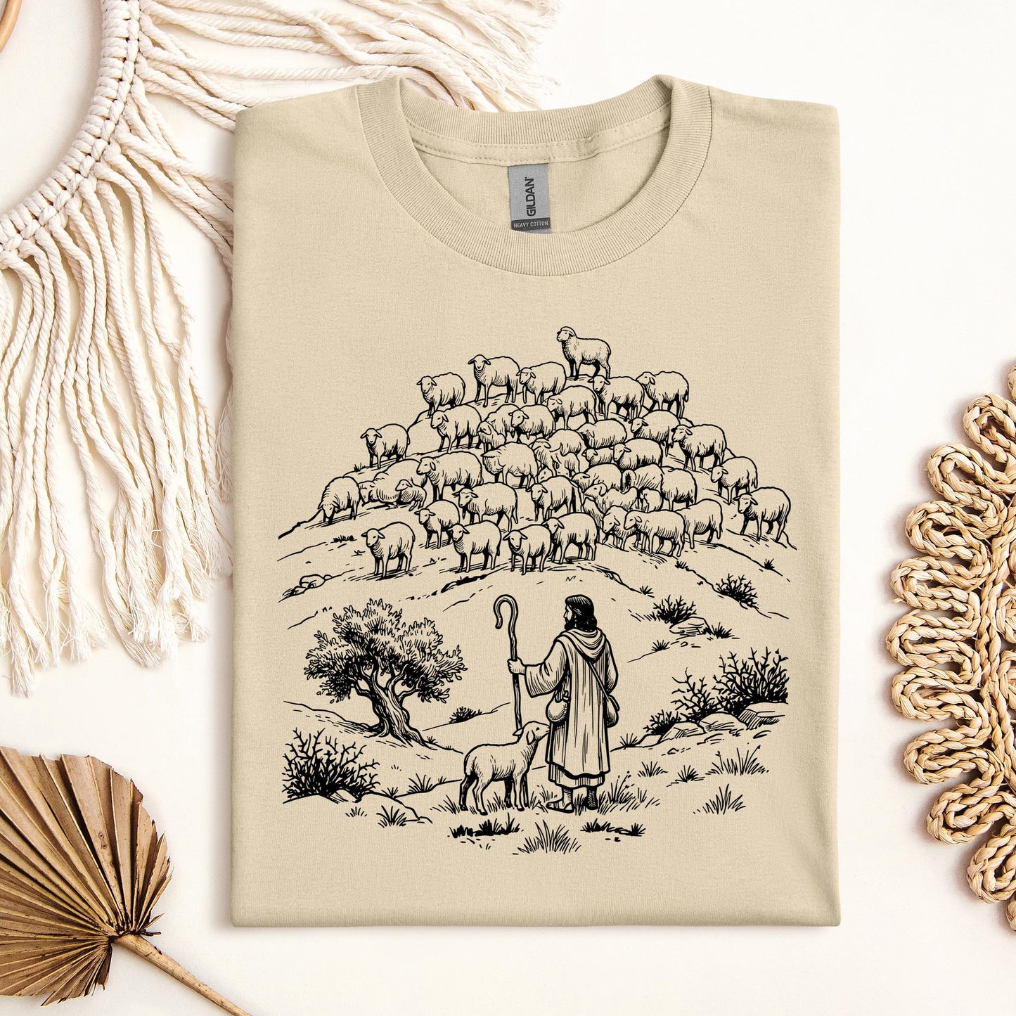 Jesus and Sheep 02