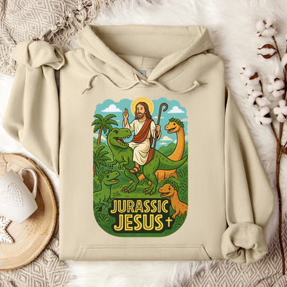 Jurassic Jesus 01 Hoodie