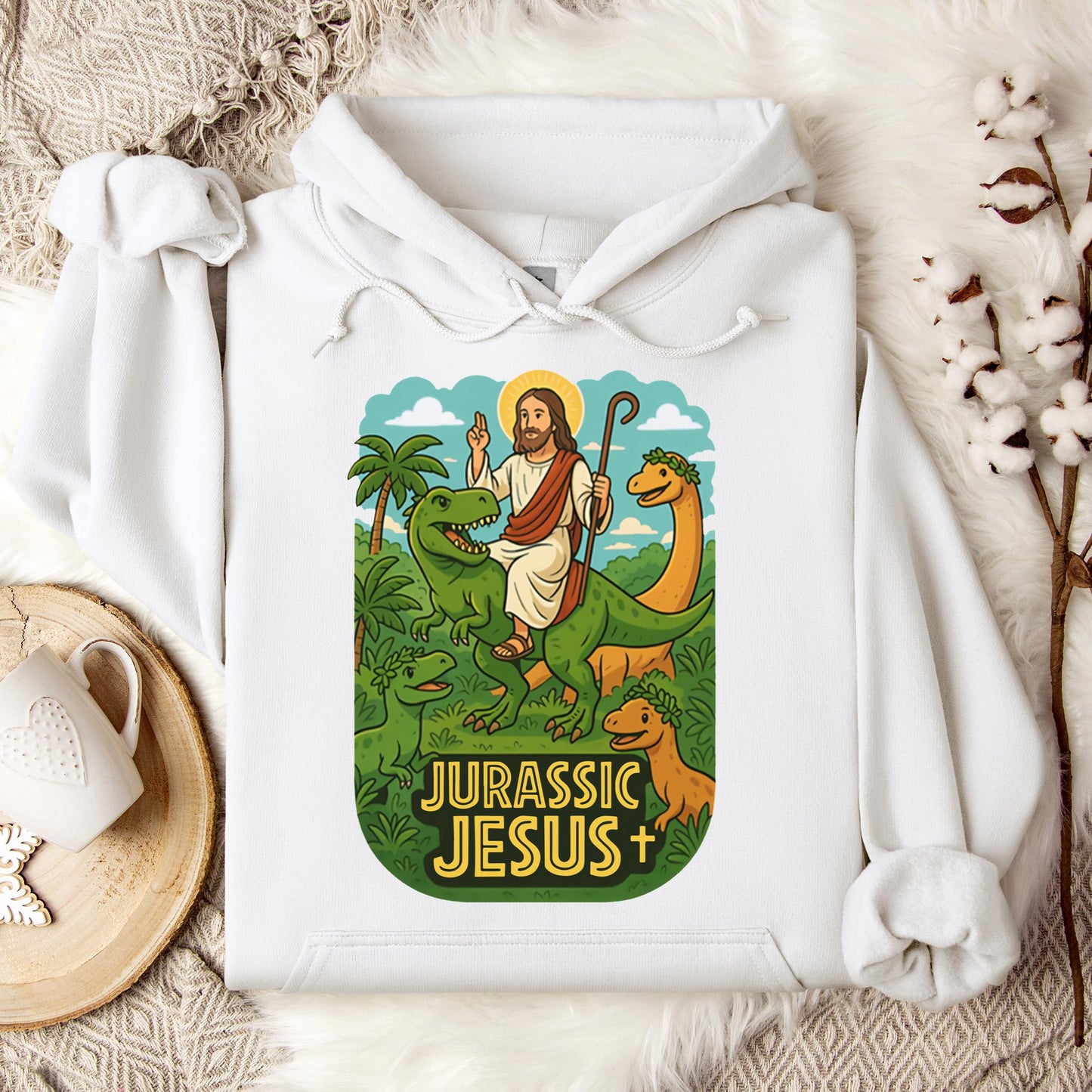 Jurassic Jesus 01 Hoodie