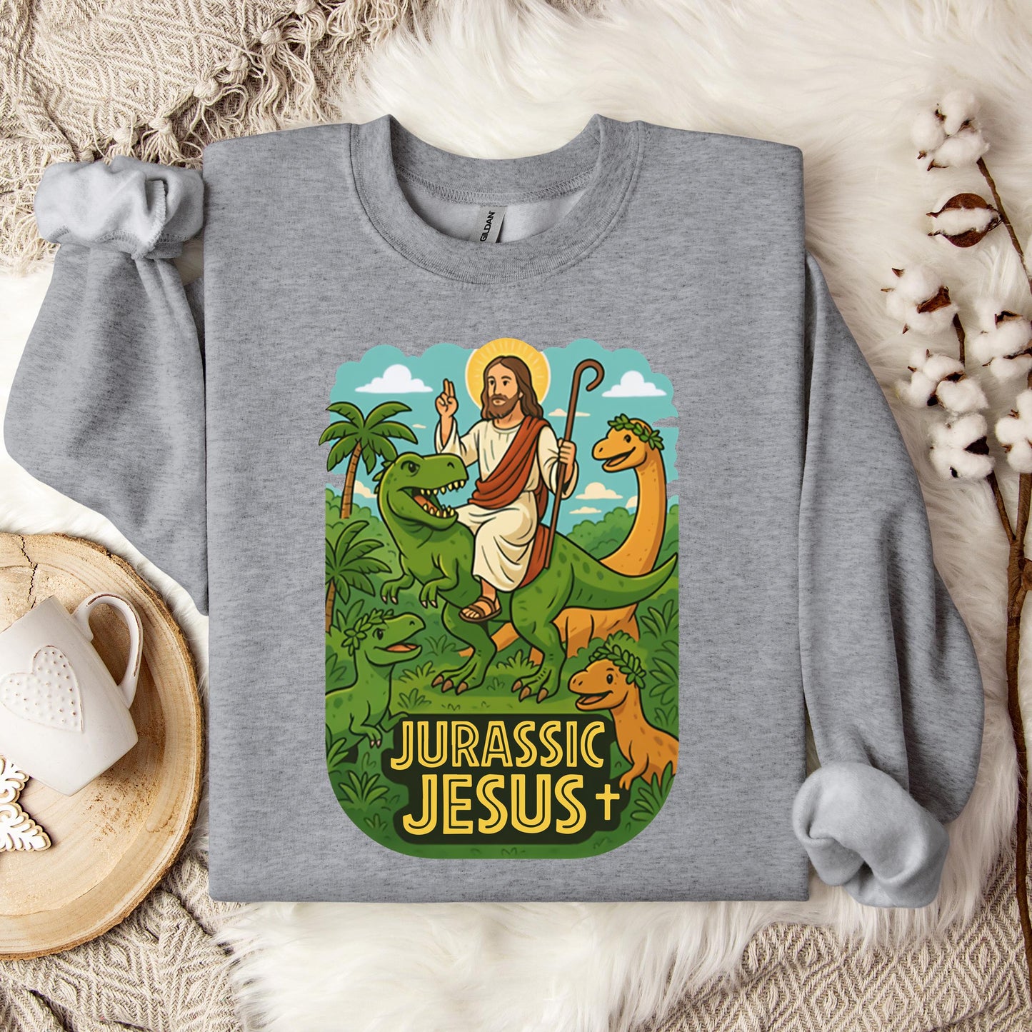 Jurassic Jesus 01 Sweatshirt