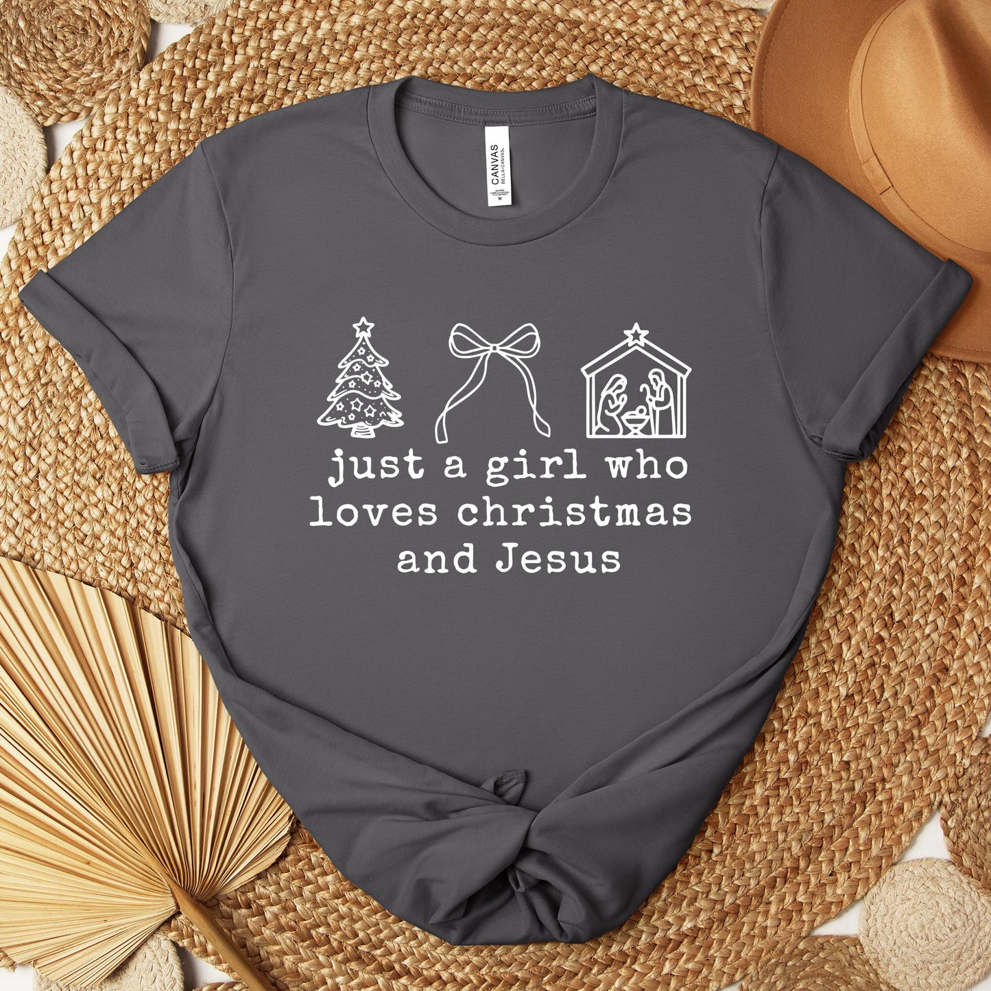 Just A Girl Who Loves Christmas And Jesus Premium T-shirt
