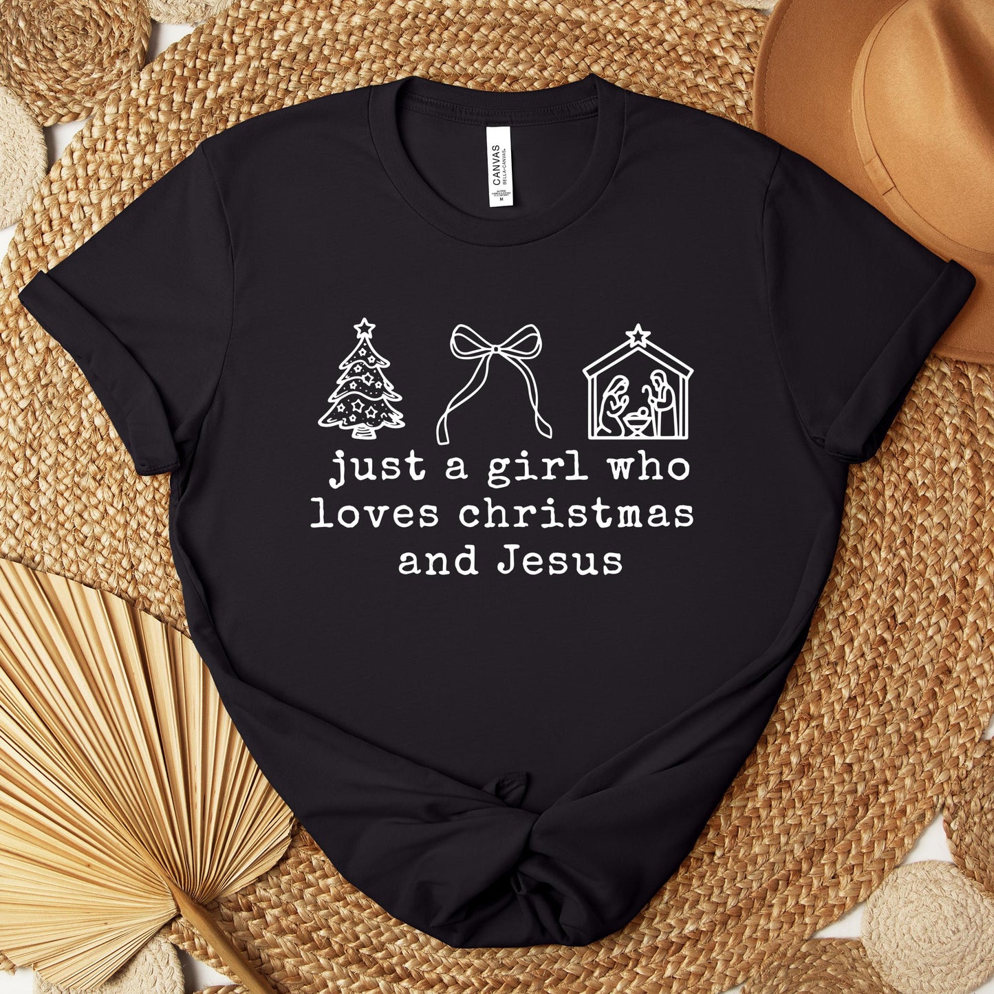 Just A Girl Who Loves Christmas And Jesus Premium T-shirt