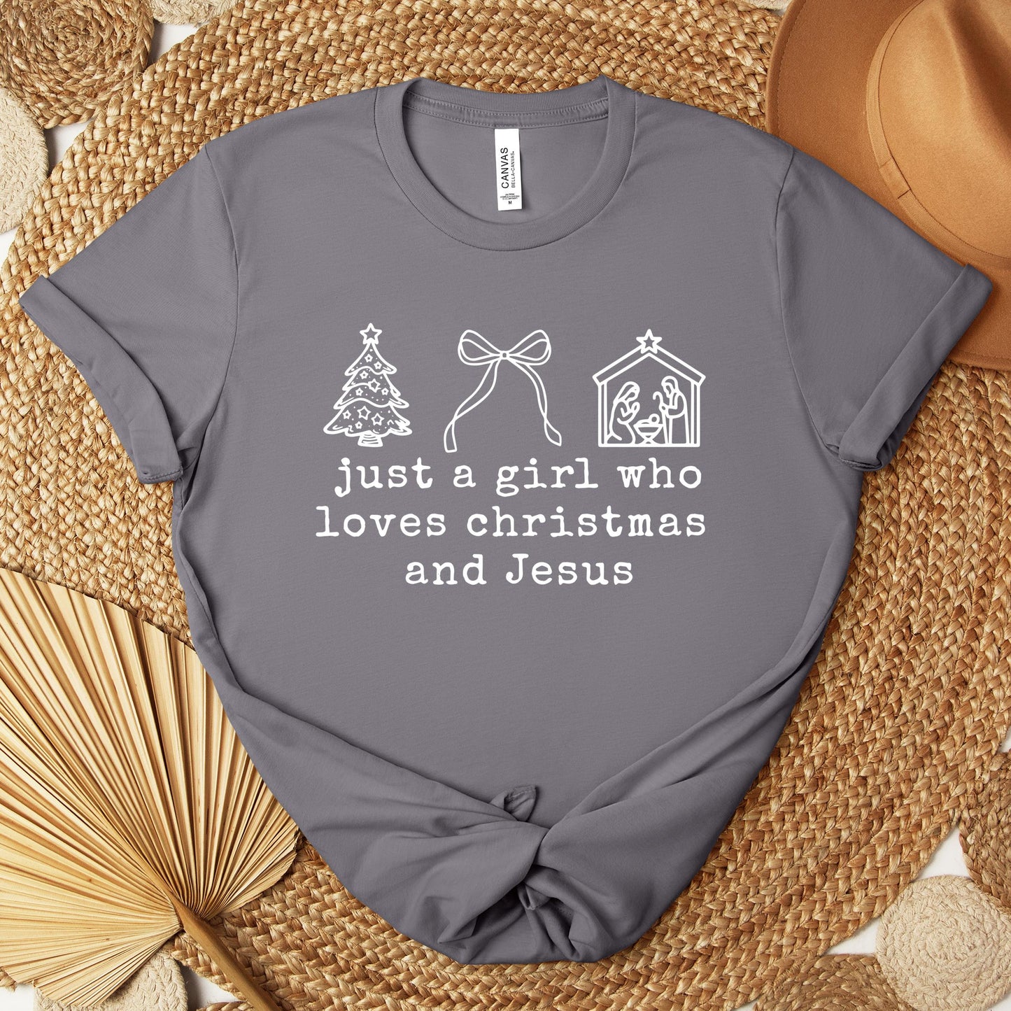 Just A Girl Who Loves Christmas And Jesus Premium T-shirt