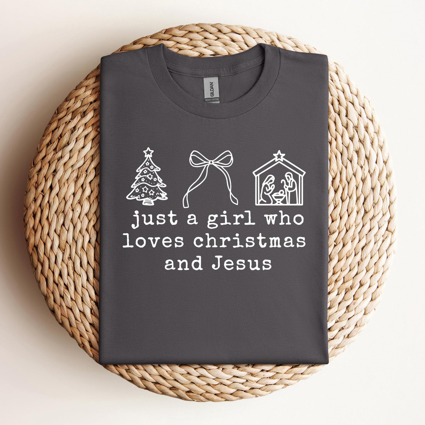 Just A Girl Who Loves Christmas And Jesus