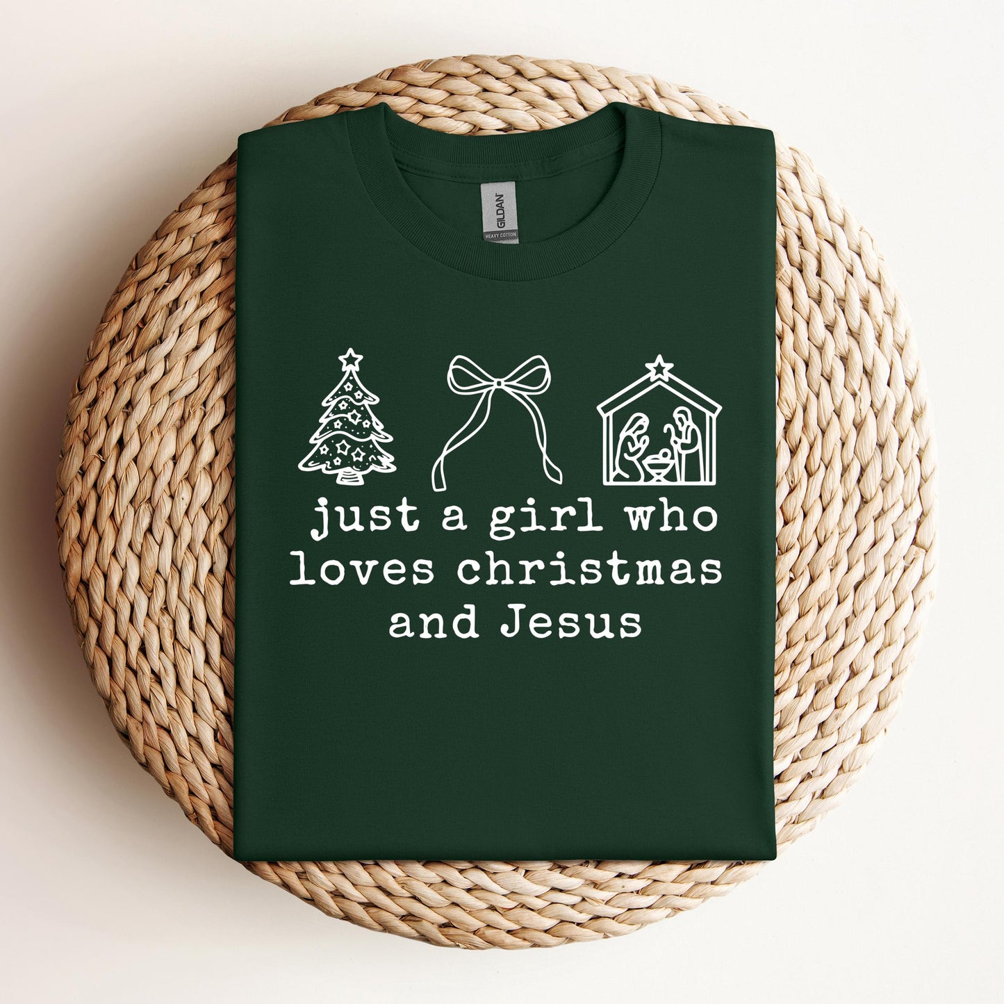 Just A Girl Who Loves Christmas And Jesus