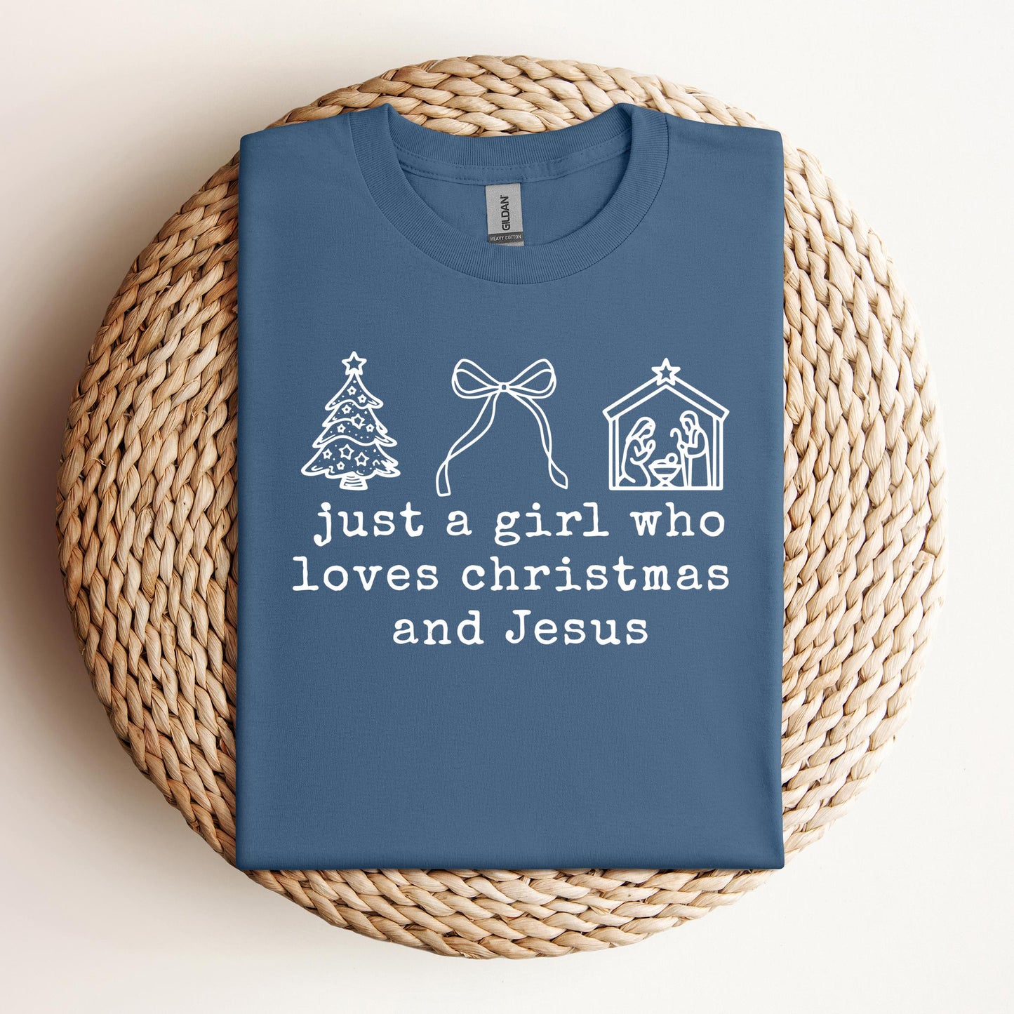 Just A Girl Who Loves Christmas And Jesus
