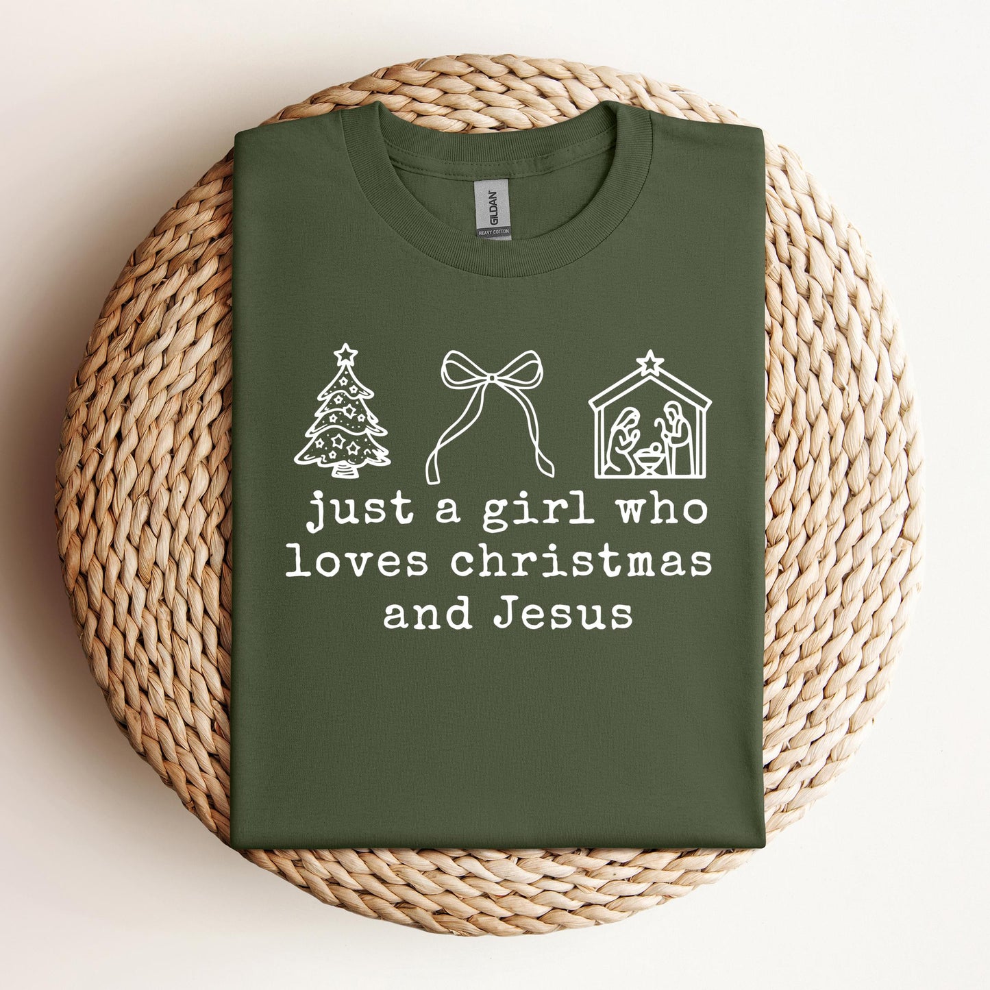 Just A Girl Who Loves Christmas And Jesus