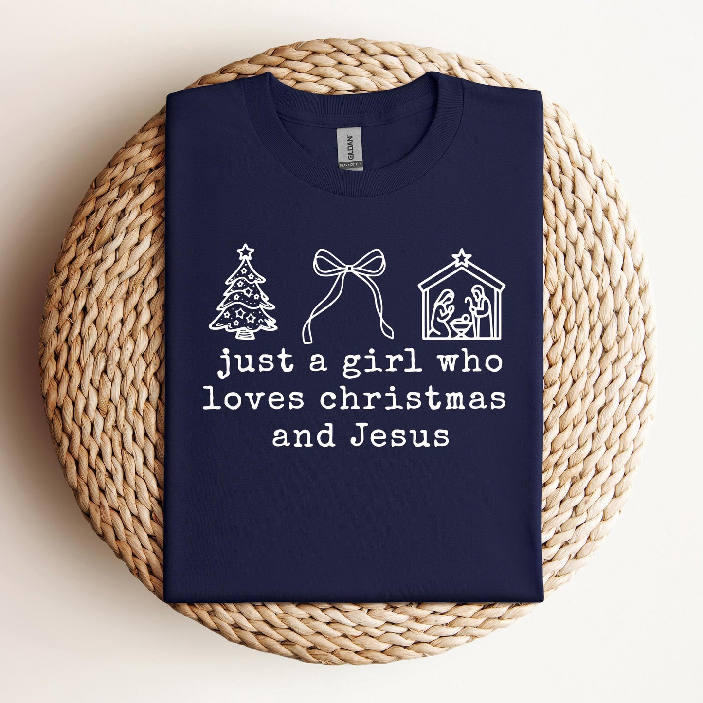 Just A Girl Who Loves Christmas And Jesus
