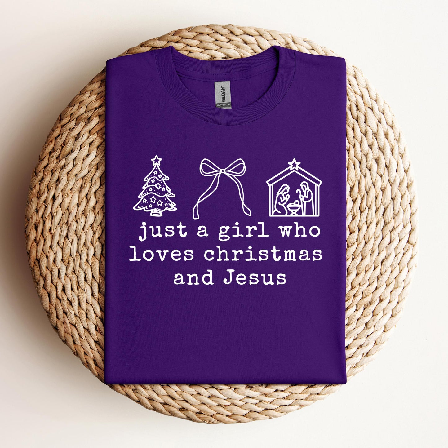 Just A Girl Who Loves Christmas And Jesus