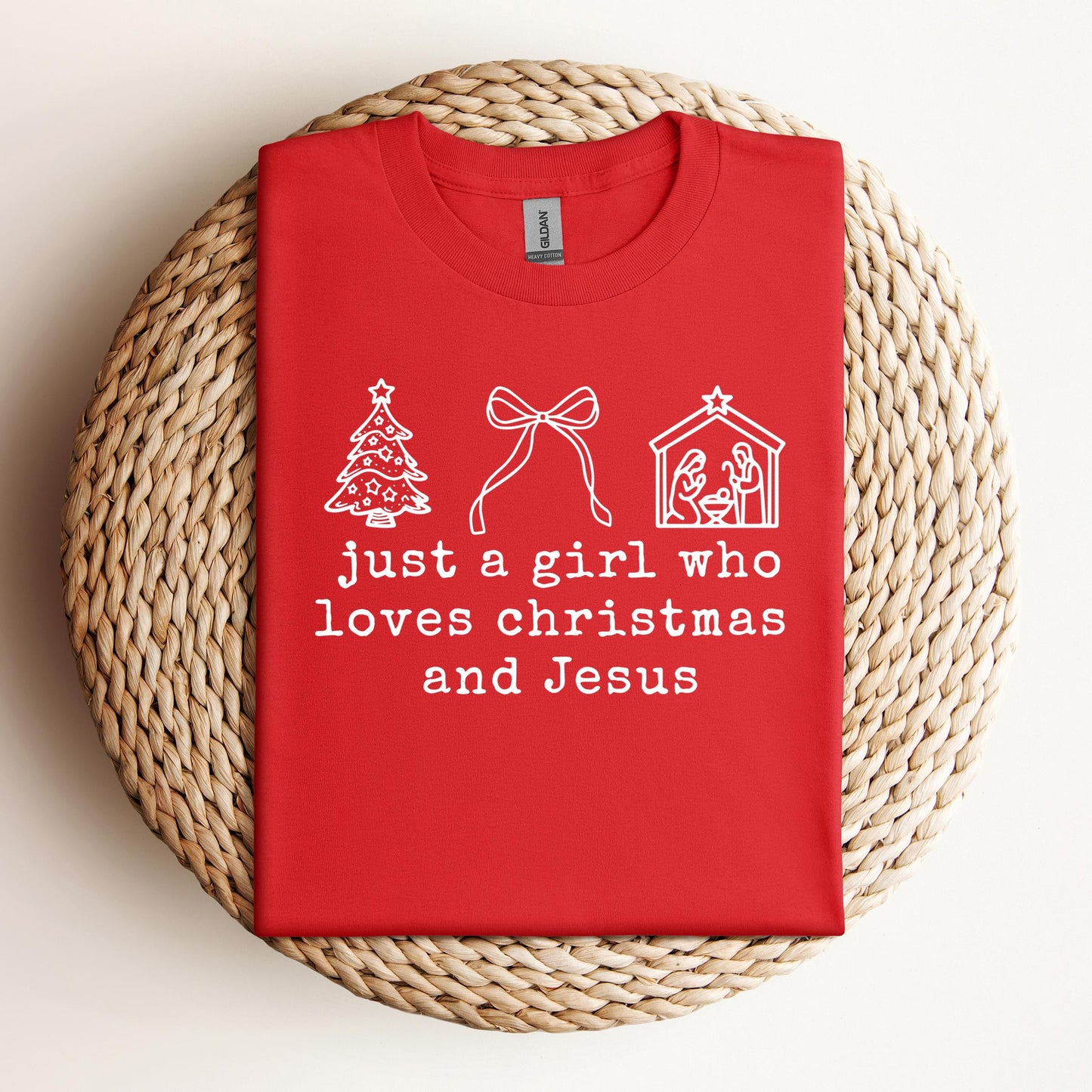 Just A Girl Who Loves Christmas And Jesus
