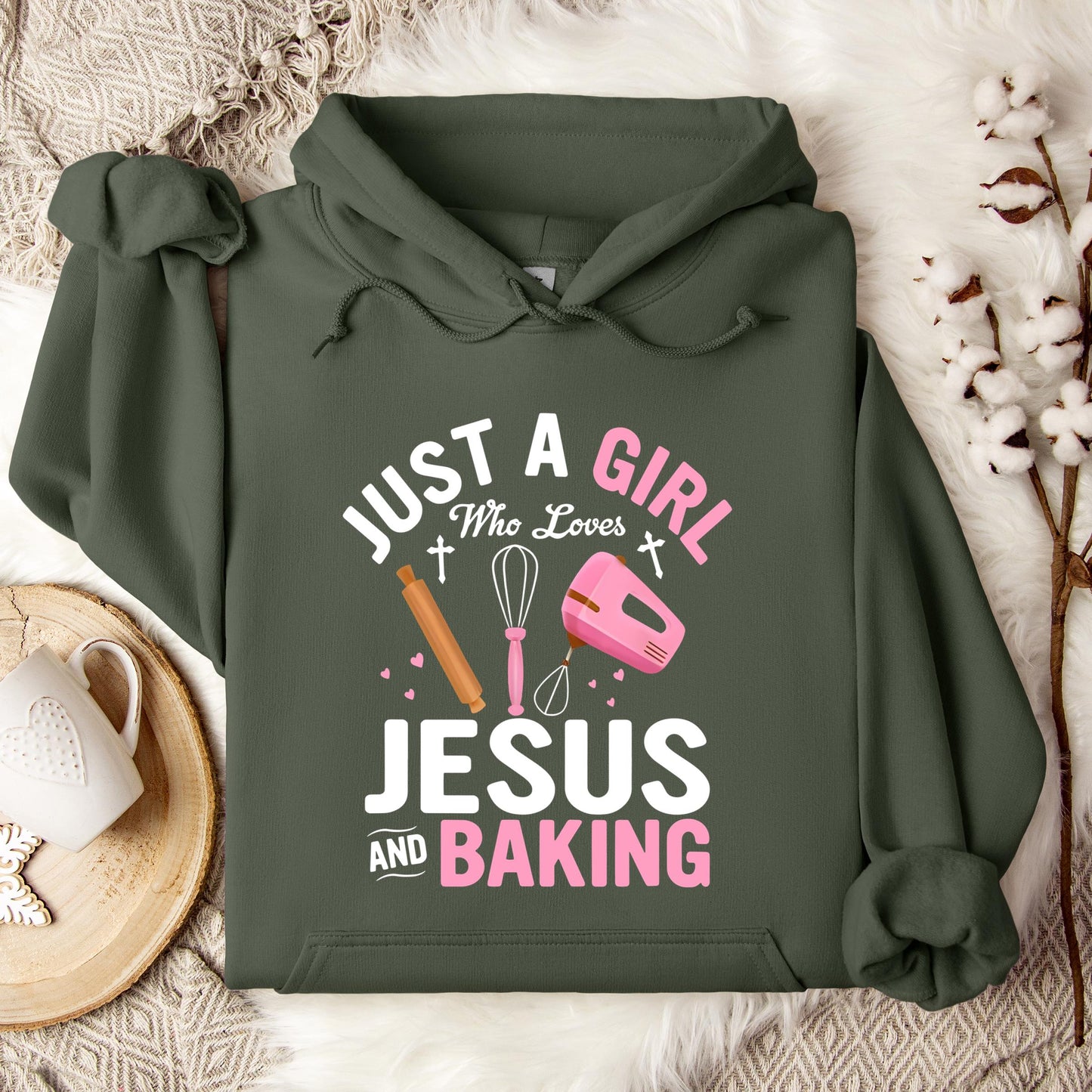 Just A Girl Who Loves Jesus And Baking 01 Hoodie