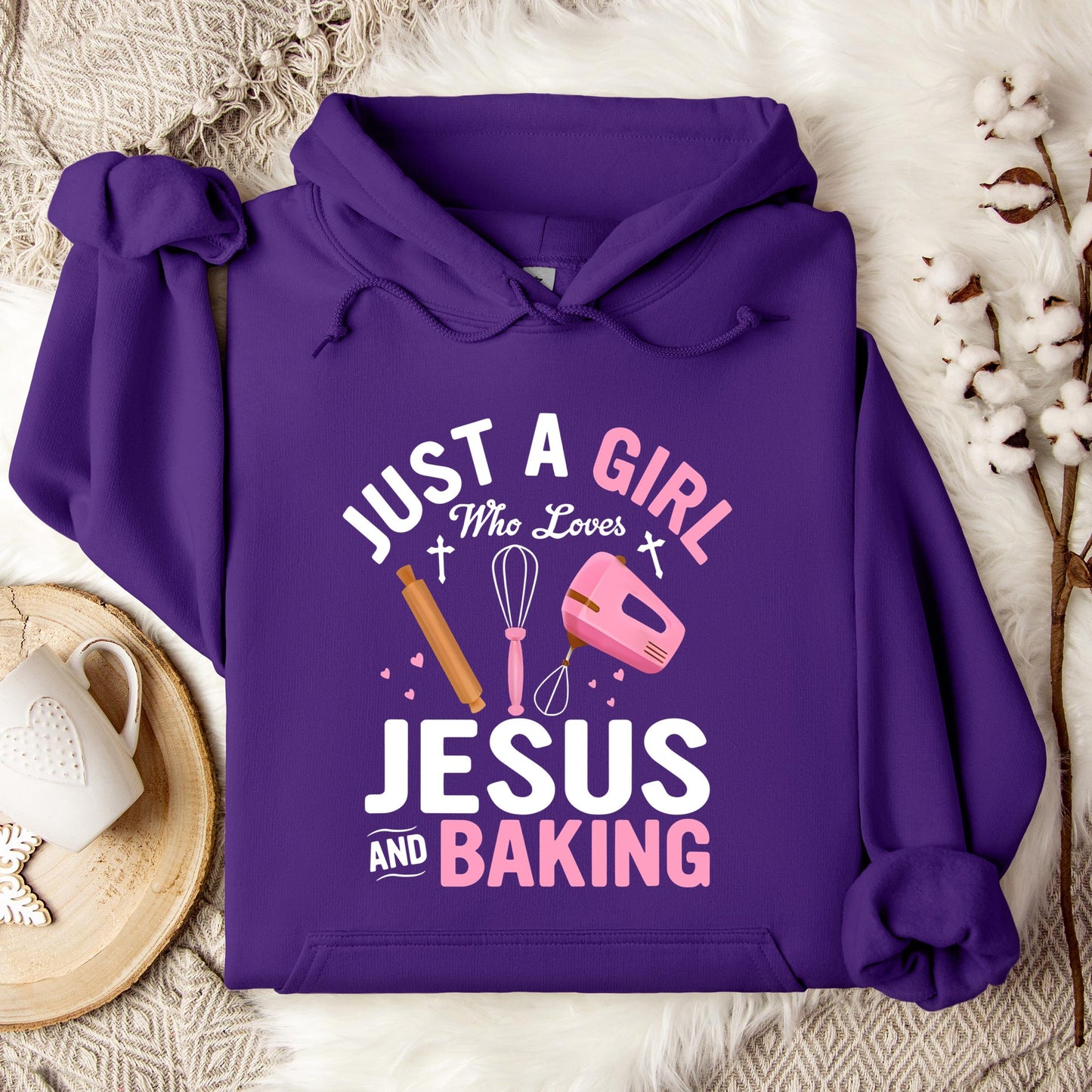 Just A Girl Who Loves Jesus And Baking 01 Hoodie
