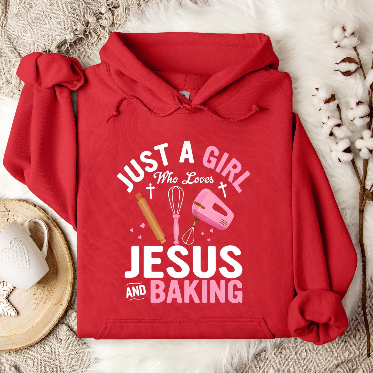 Just A Girl Who Loves Jesus And Baking 01 Hoodie