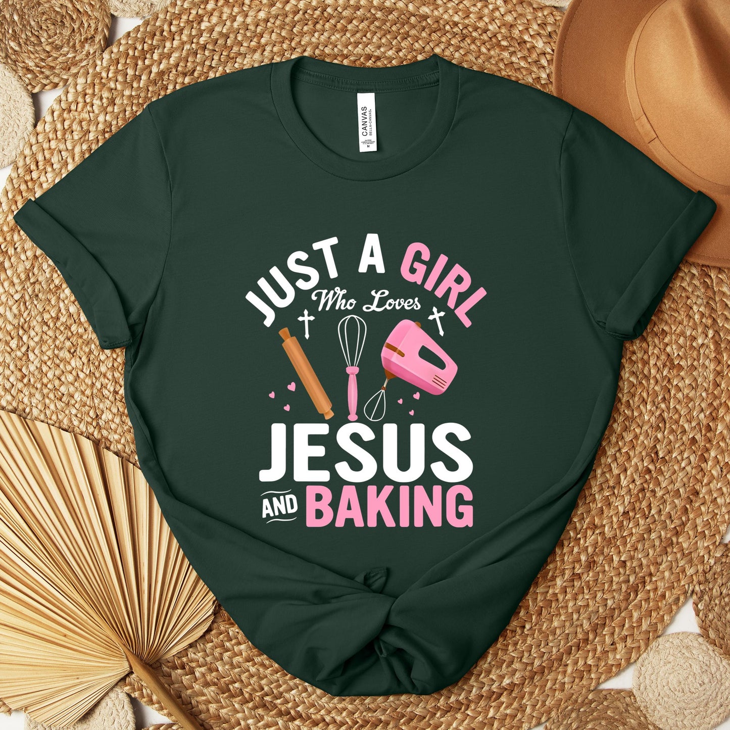 Just A Girl Who Loves Jesus And Baking 01 Premium T-shirt