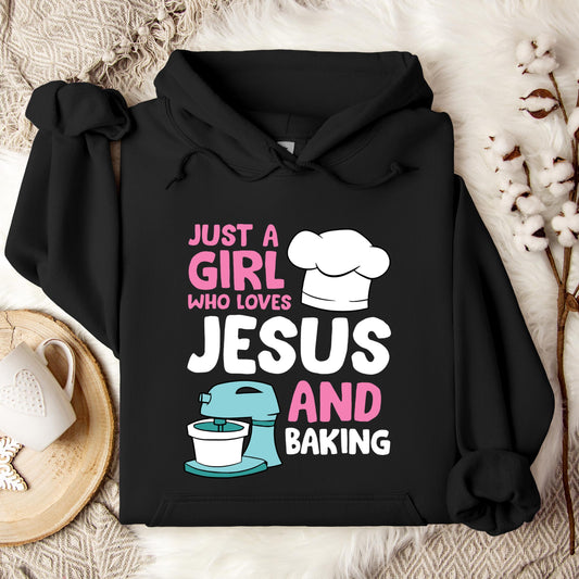 Just A Girl Who Loves Jesus And Baking 02 Hoodie