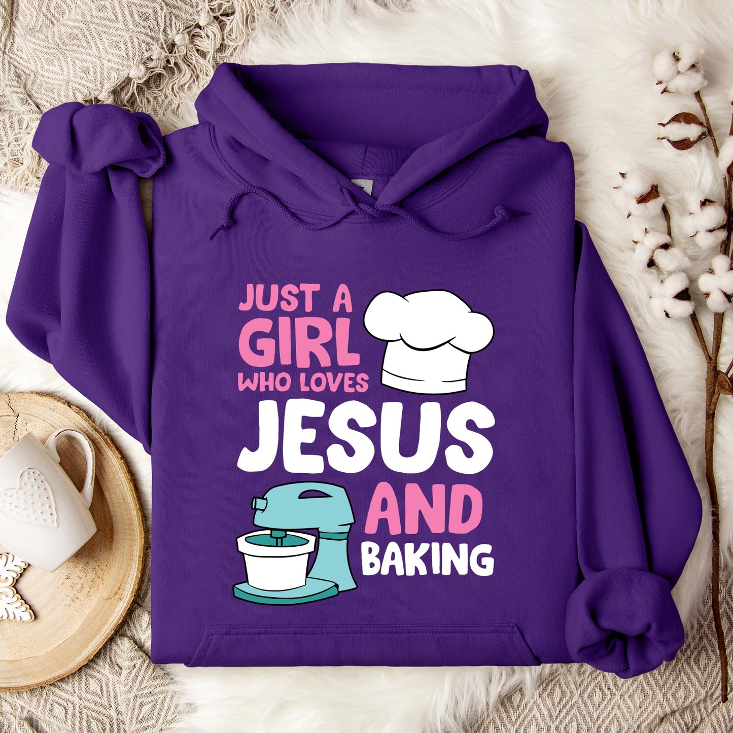Just A Girl Who Loves Jesus And Baking 02 Hoodie