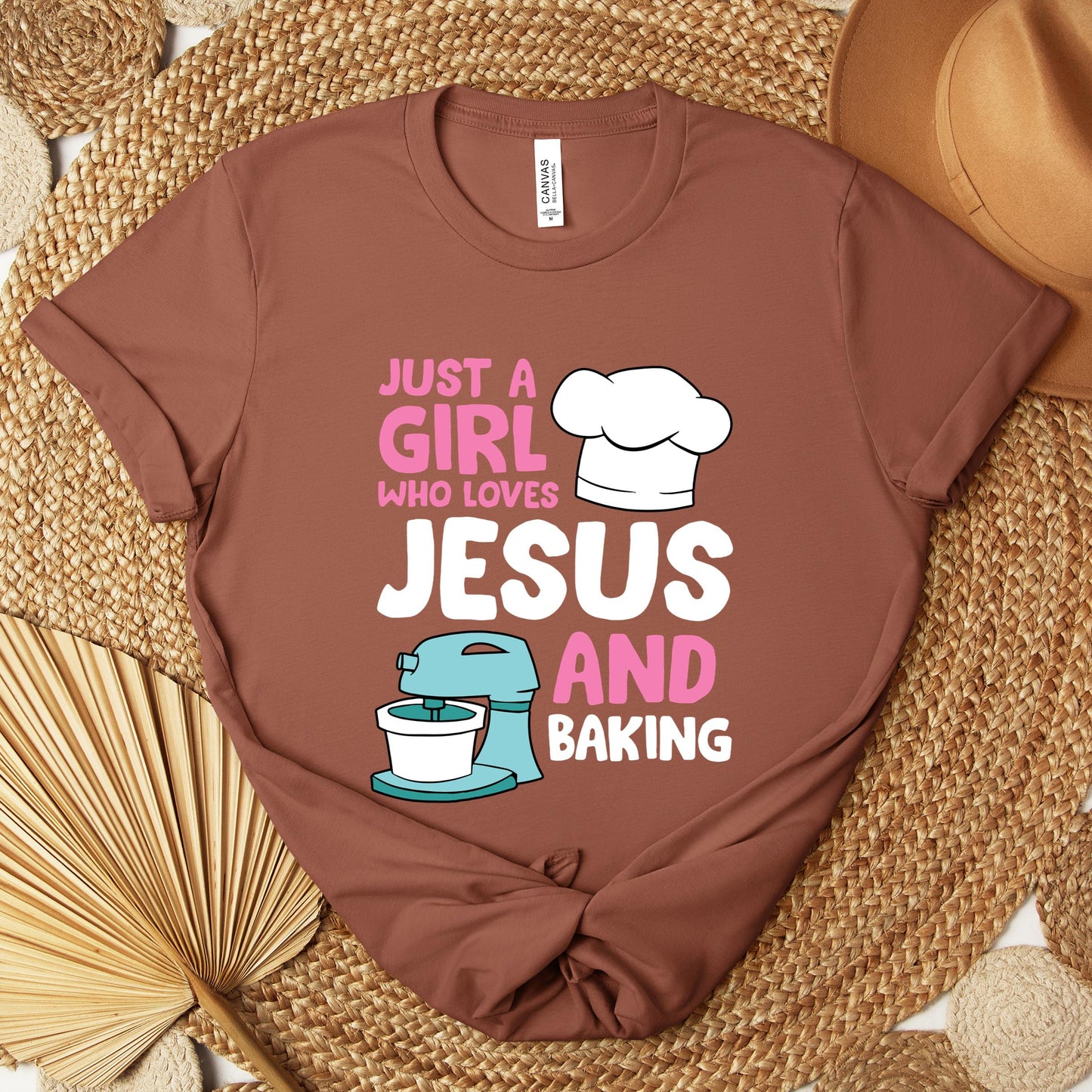 Just A Girl Who Loves Jesus And Baking 02 Premium T-shirt