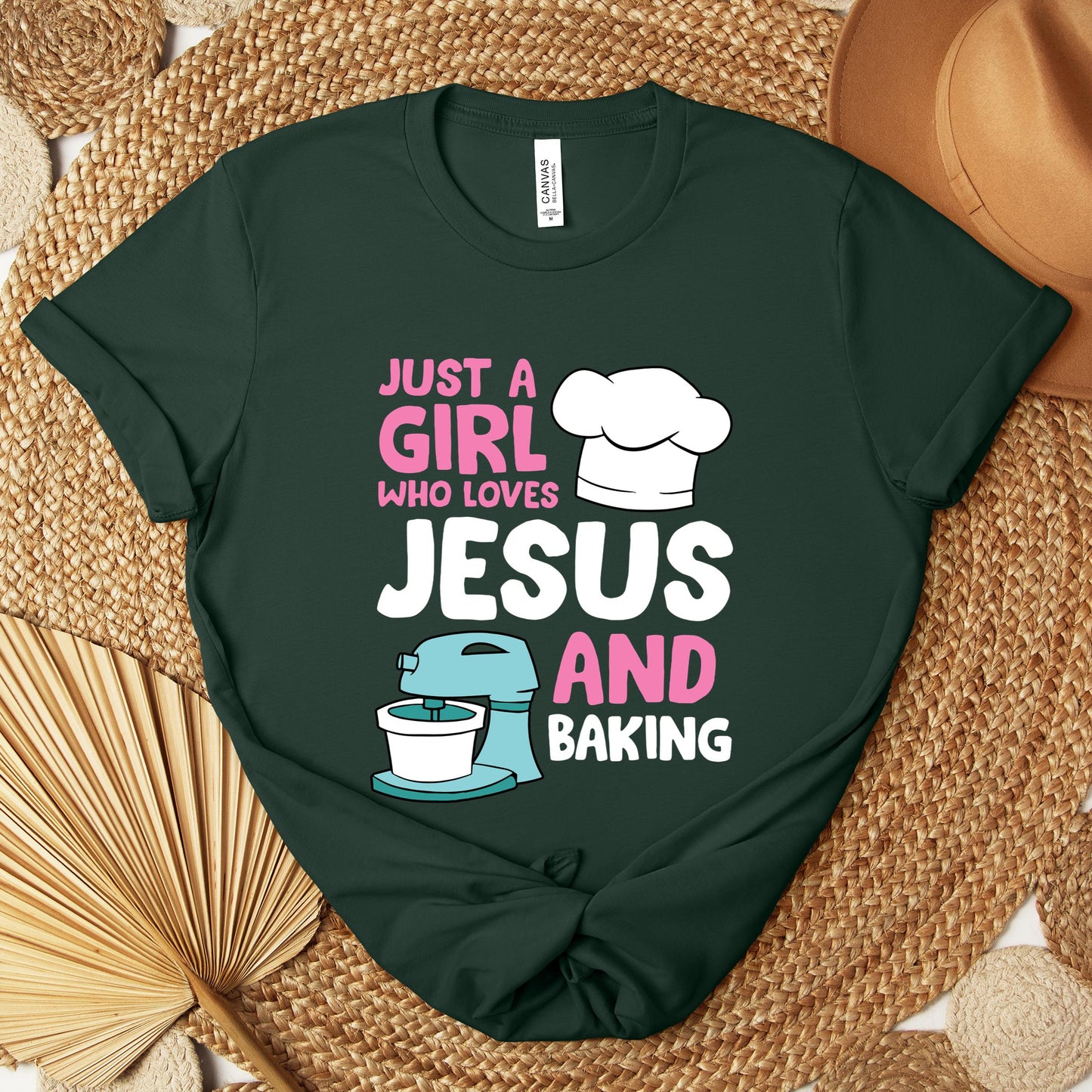 Just A Girl Who Loves Jesus And Baking 02 Premium T-shirt