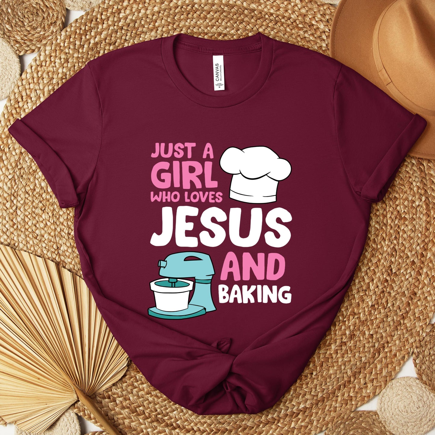 Just A Girl Who Loves Jesus And Baking 02 Premium T-shirt