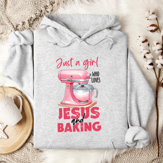 Just A Girl Who Loves Jesus And Baking 03 Hoodie