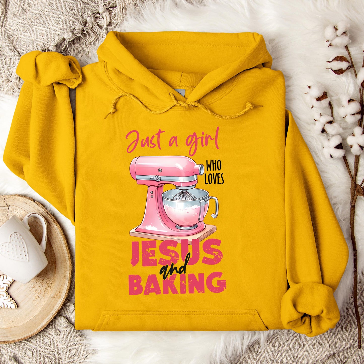 Just A Girl Who Loves Jesus And Baking 03 Hoodie