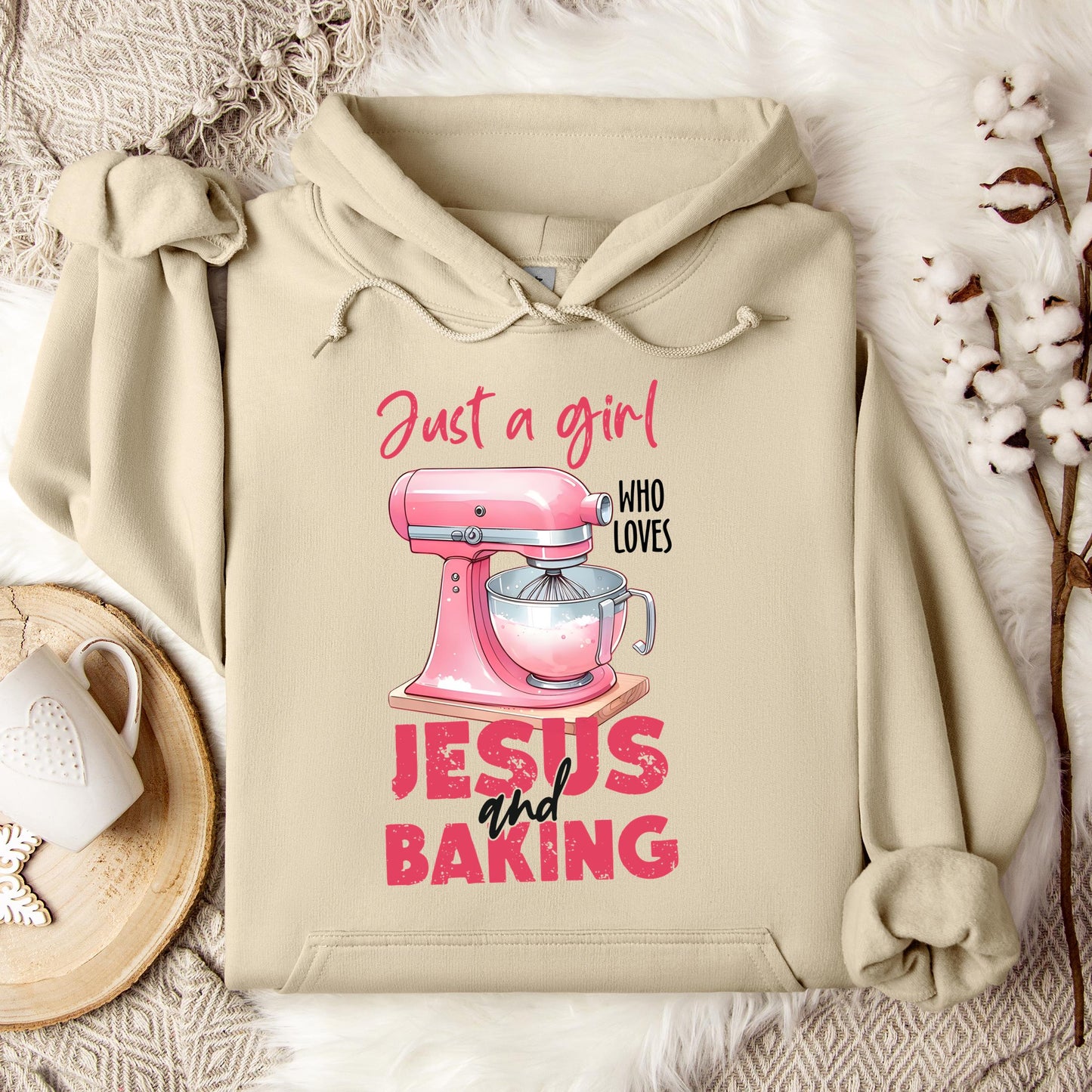 Just A Girl Who Loves Jesus And Baking 03 Hoodie