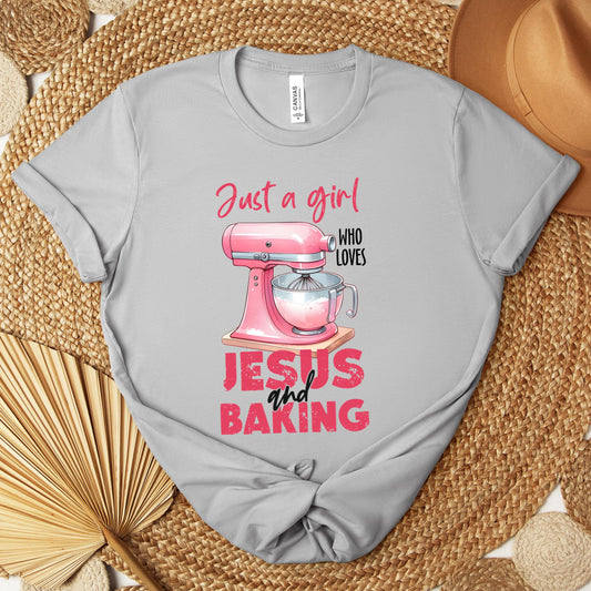 Just A Girl Who Loves Jesus And Baking 03 Premium T-shirt