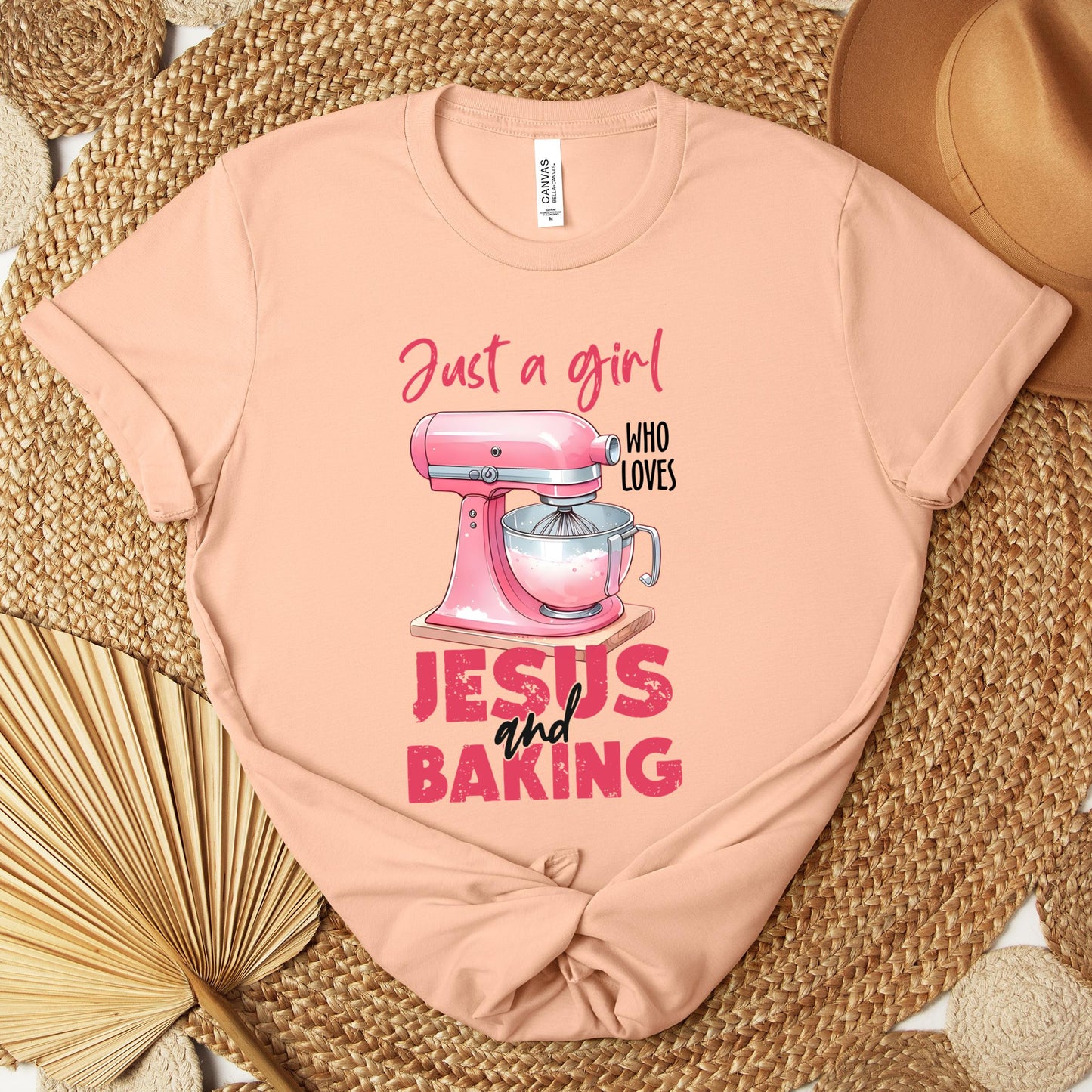 Just A Girl Who Loves Jesus And Baking 03 Premium T-shirt
