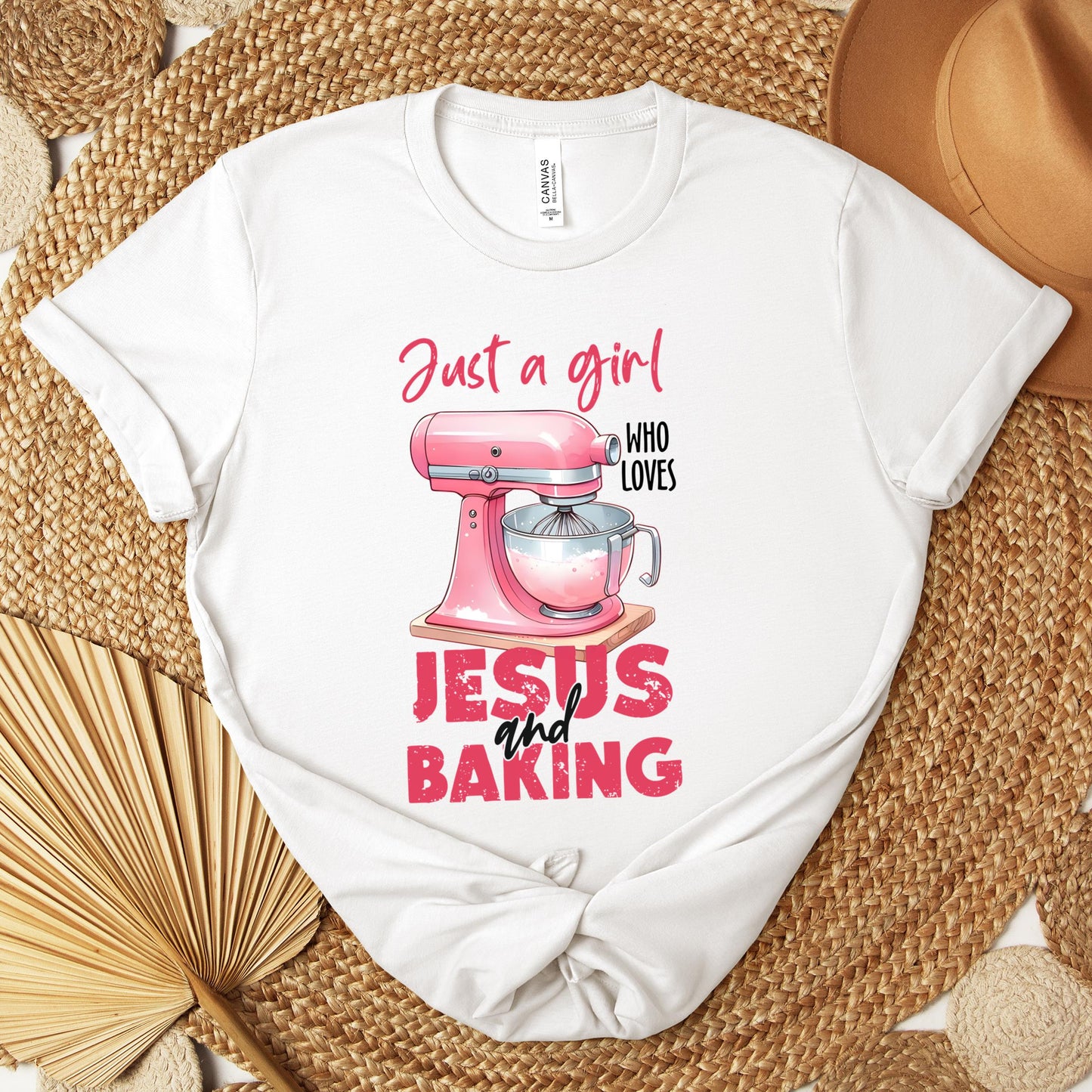 Just A Girl Who Loves Jesus And Baking 03 Premium T-shirt