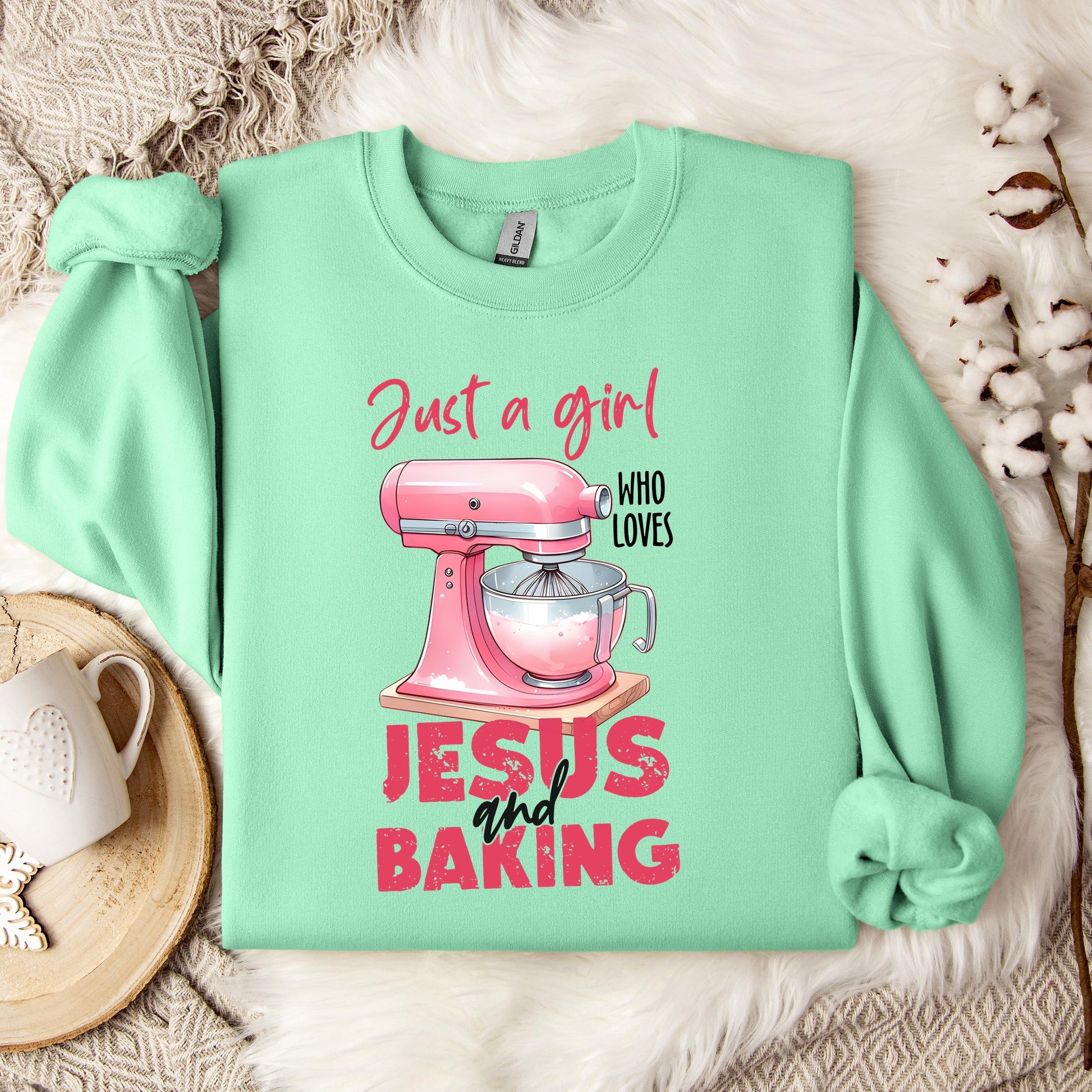 Just A Girl Who Loves Jesus And Baking 03 Sweatshirt