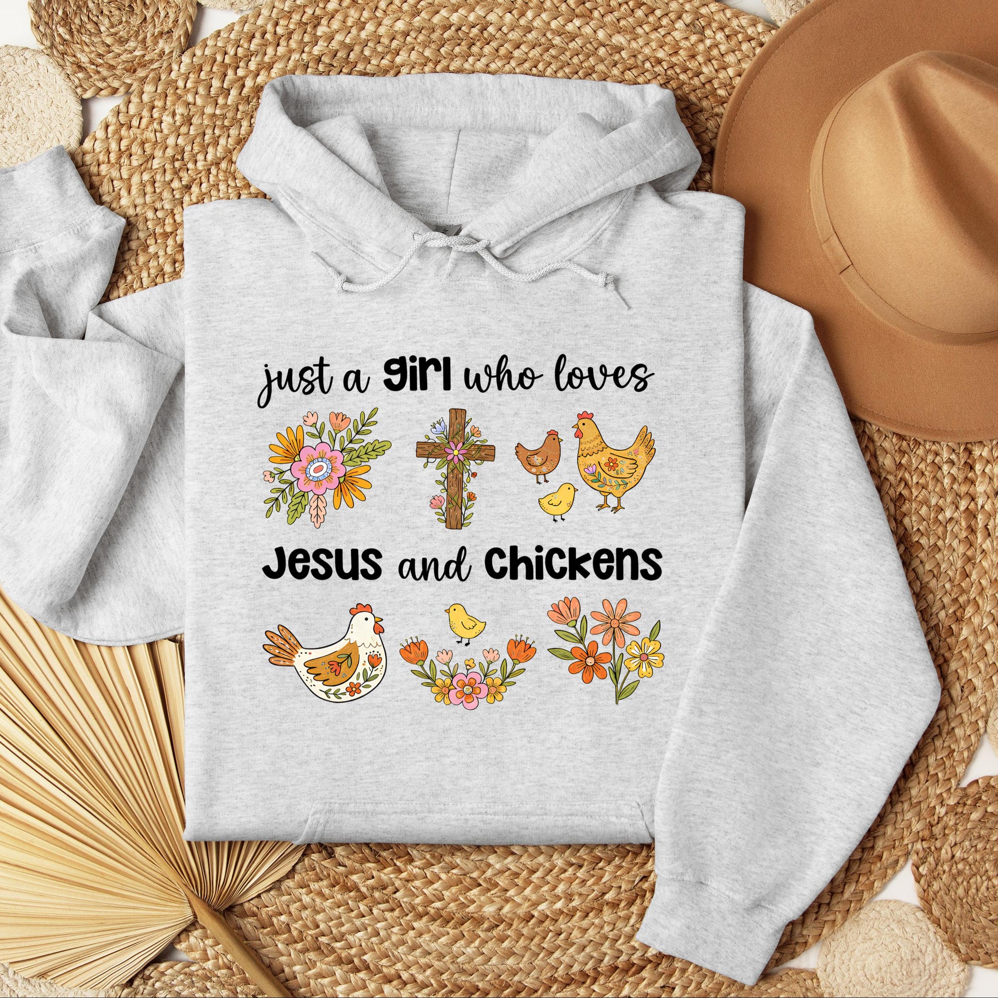 Just A Girl Who Loves Jesus And Chickens 01