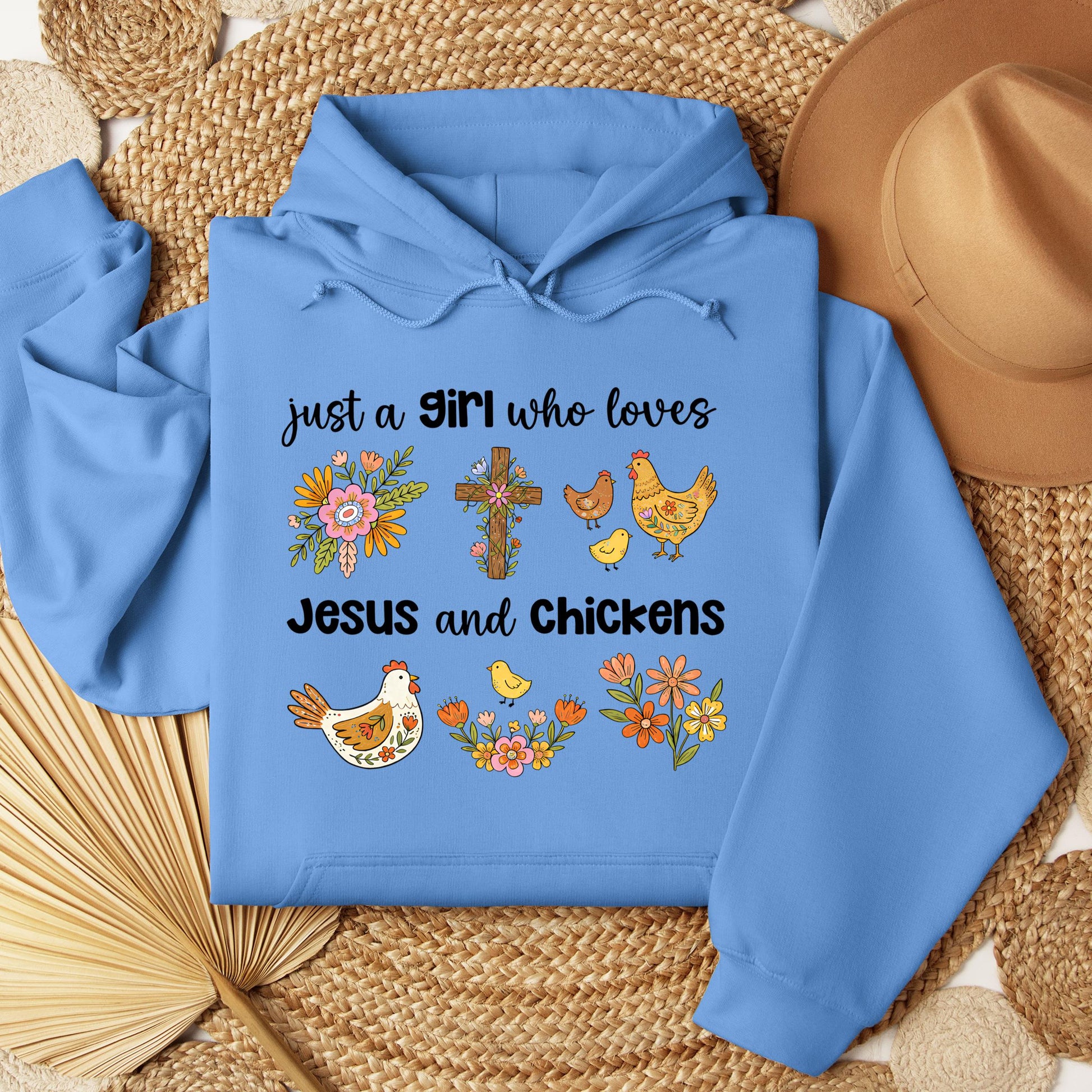 Just A Girl Who Loves Jesus And Chickens 01